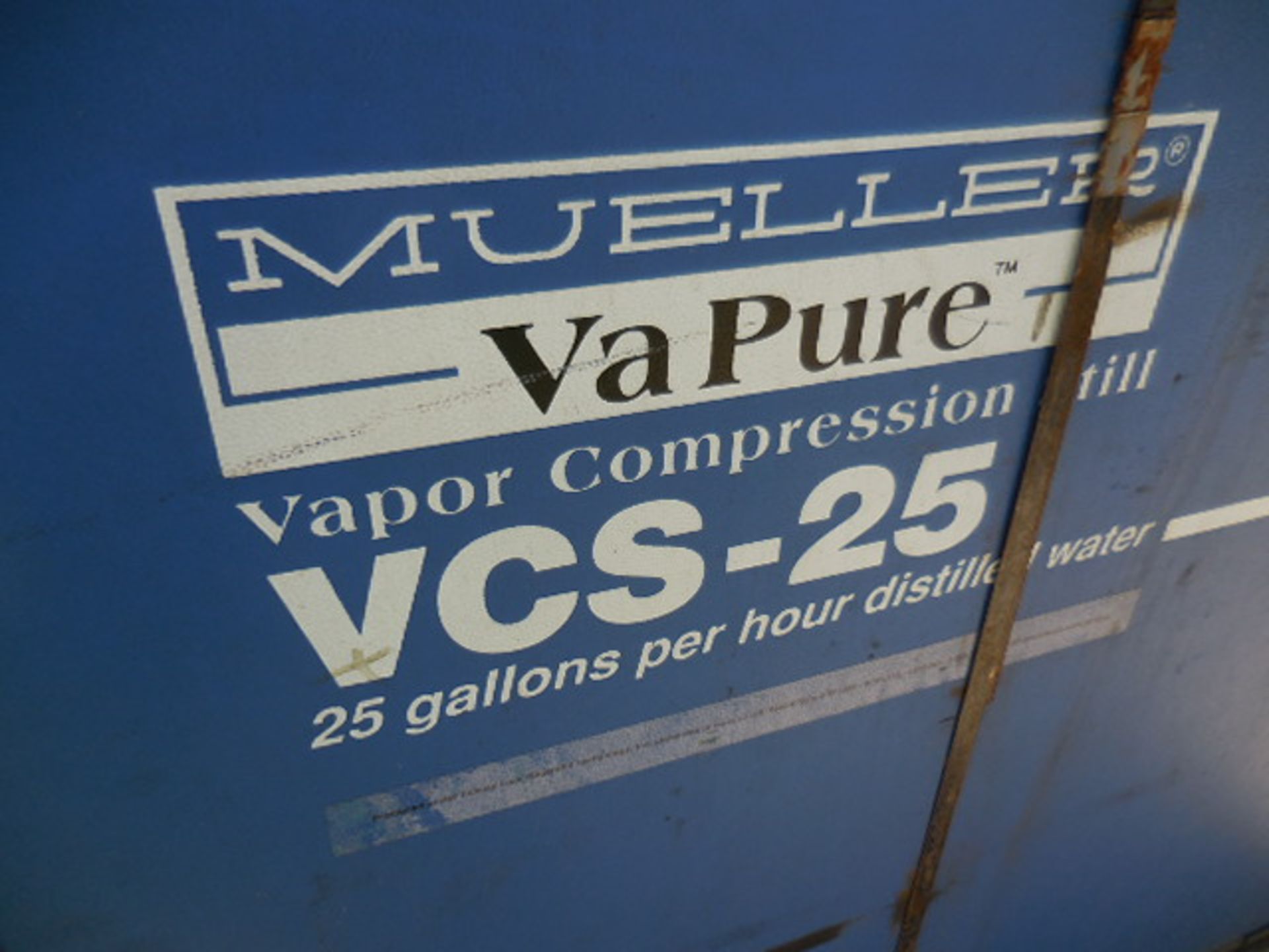 Mueller Vapure VCS-25 Vapor Compression Still , Model VCS-25 8806535, SN 25867A - Image 2 of 4