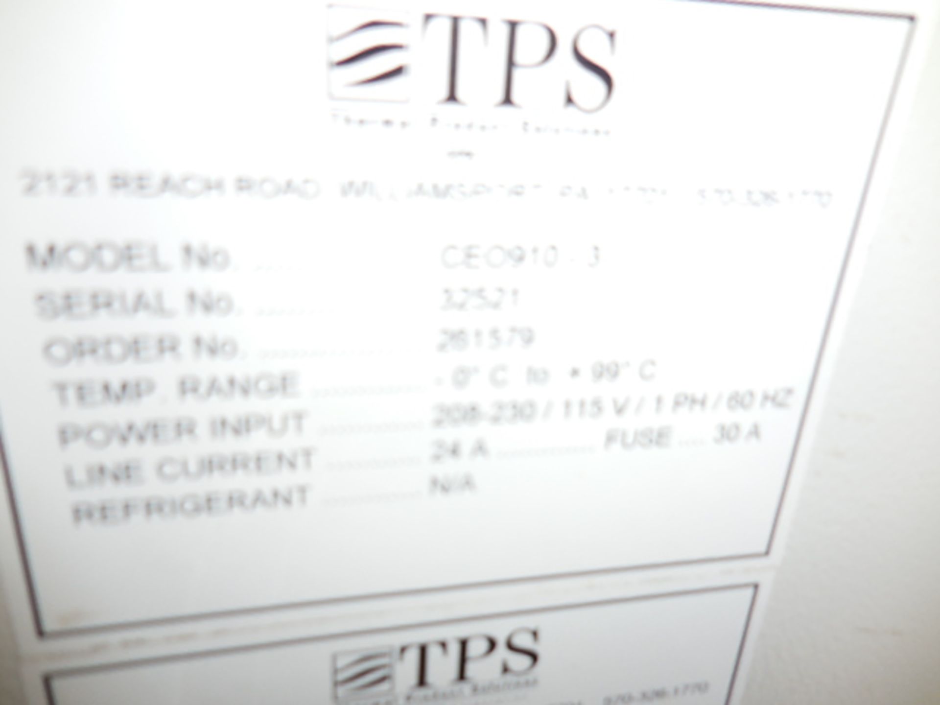 Stability Test Chamber, Thermal Products Solution, Lunaire Model CEO910-3, SN 32521, with - Image 7 of 13