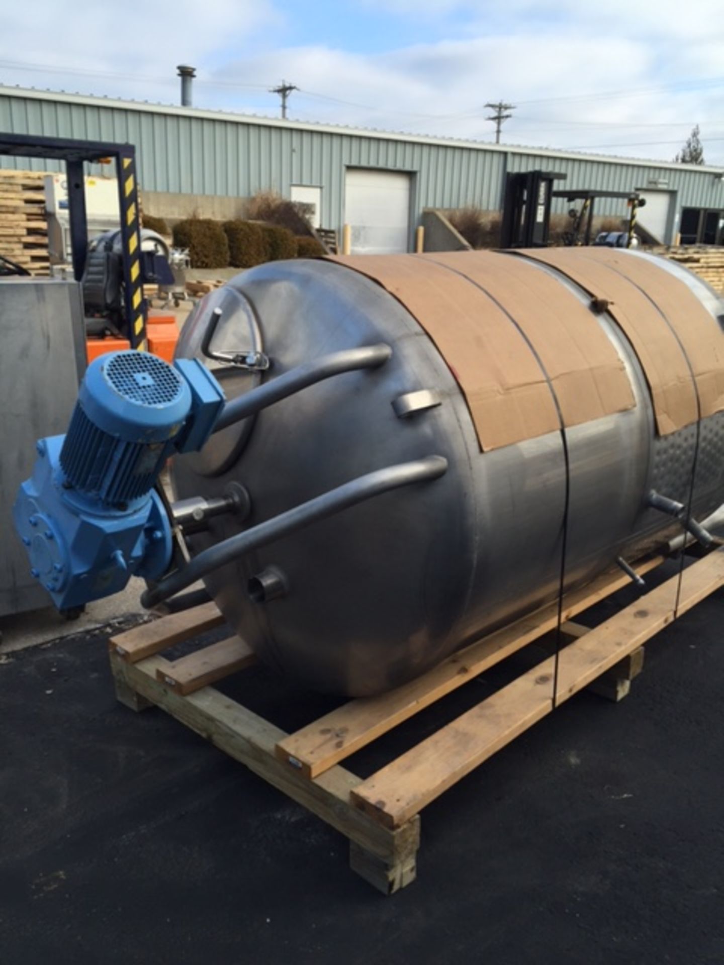 SS Jacketed Mixing, Pressure Tank, 600 Gallon - Image 2 of 5
