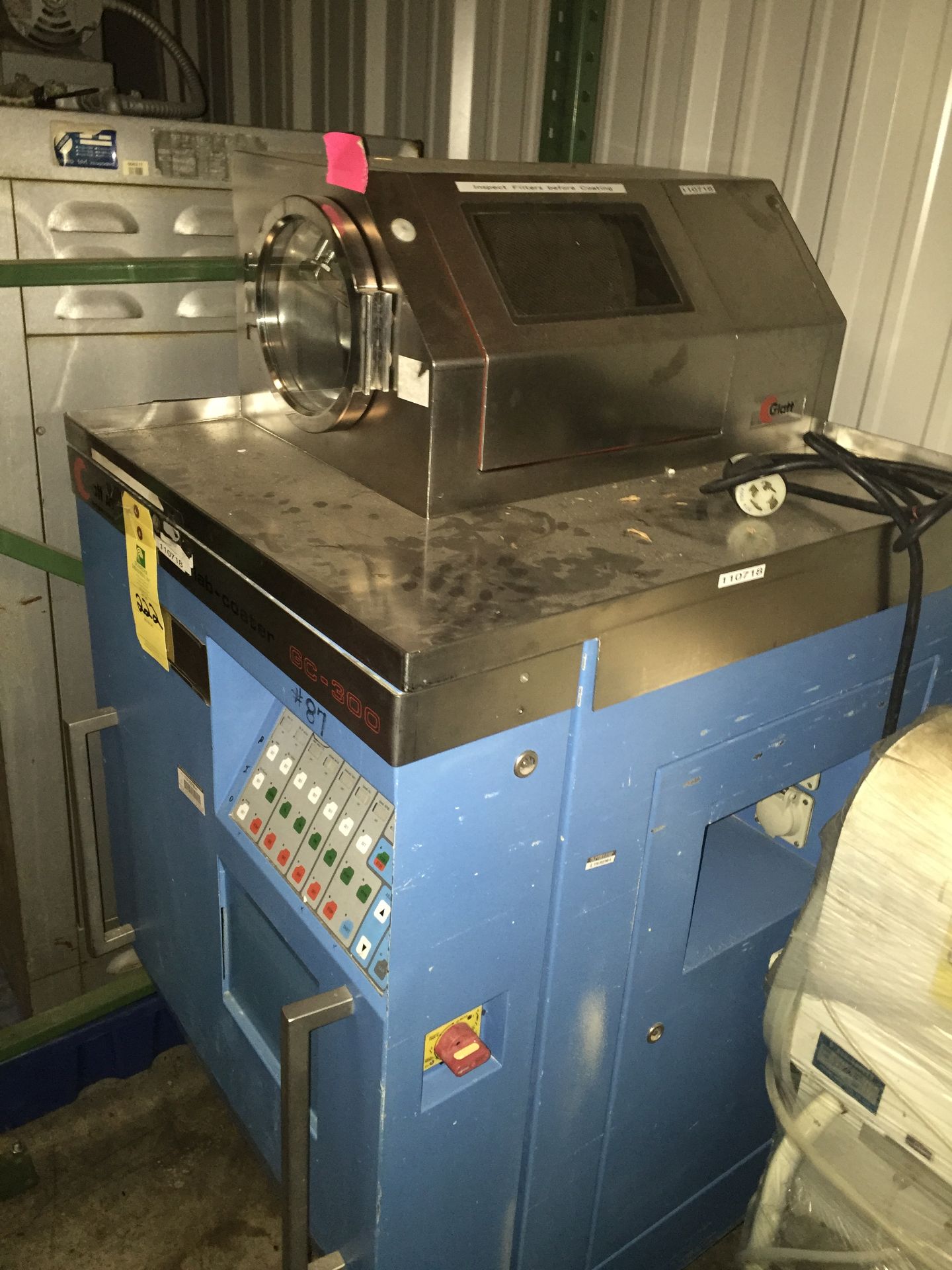 Glatt Lab Coater, Self Contained, Model GC300, SN 100697