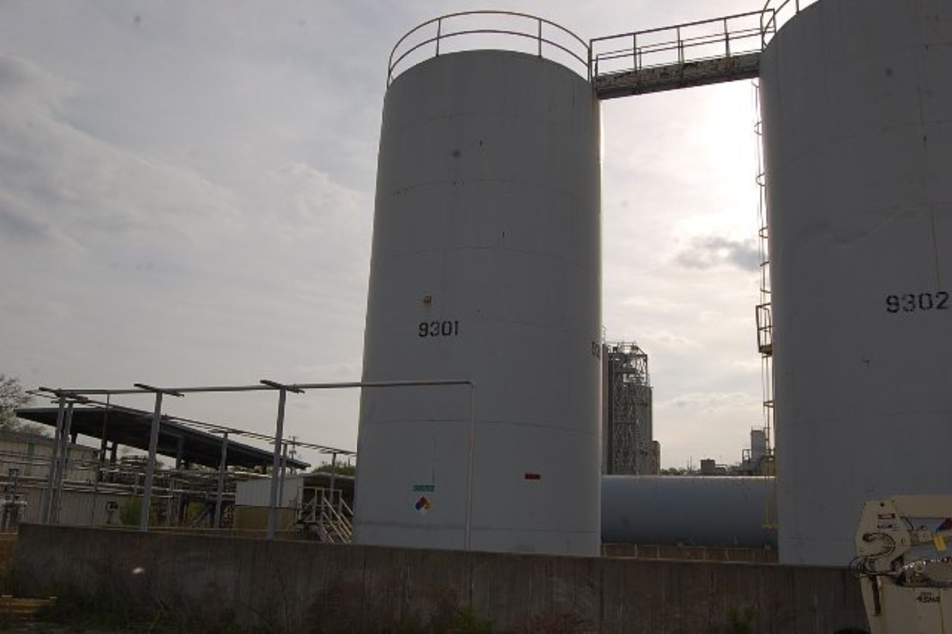 Fuel Oil Tank, approximate 80,000 Carbon Steel, 18 ft. D x 46 ft. H