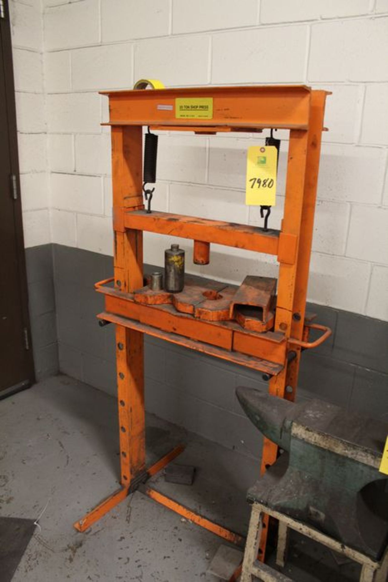 H Frame Shop Press, 20 Ton | (Apollo Machine Shop)