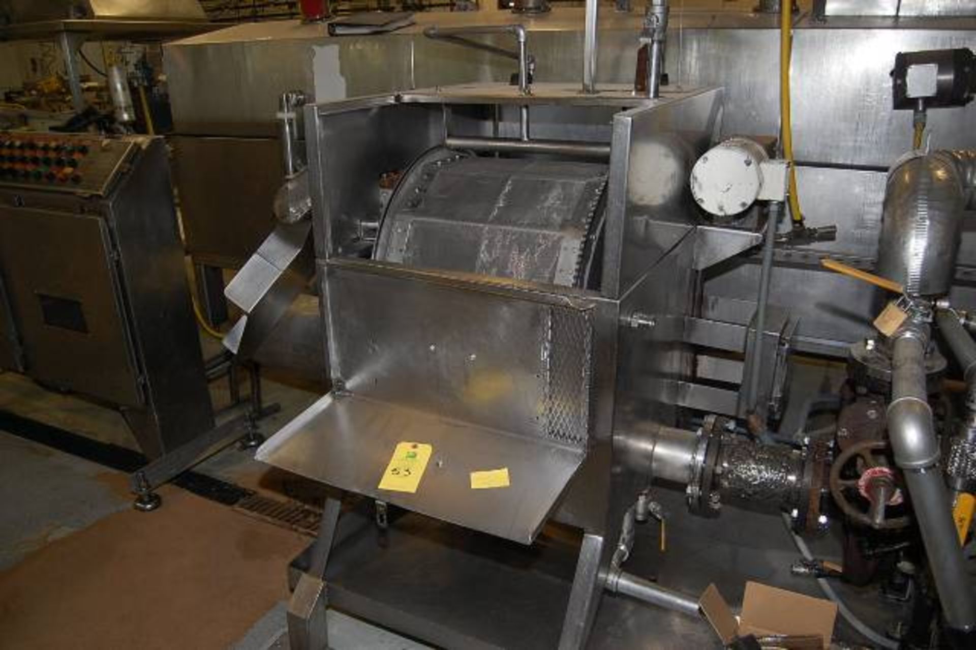 SS Crumb Conveyor, 24 in. Diameter Drum, 20 in. Wide RIGGING FEE: $500