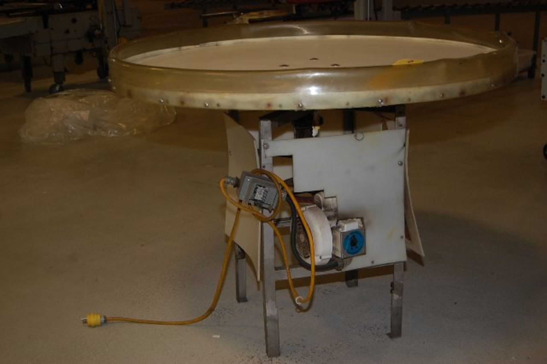 Motorized Turn Table Single Phase, 48 in. Diameter, Steel Stand RIGGING FEE: $50 - Image 2 of 2