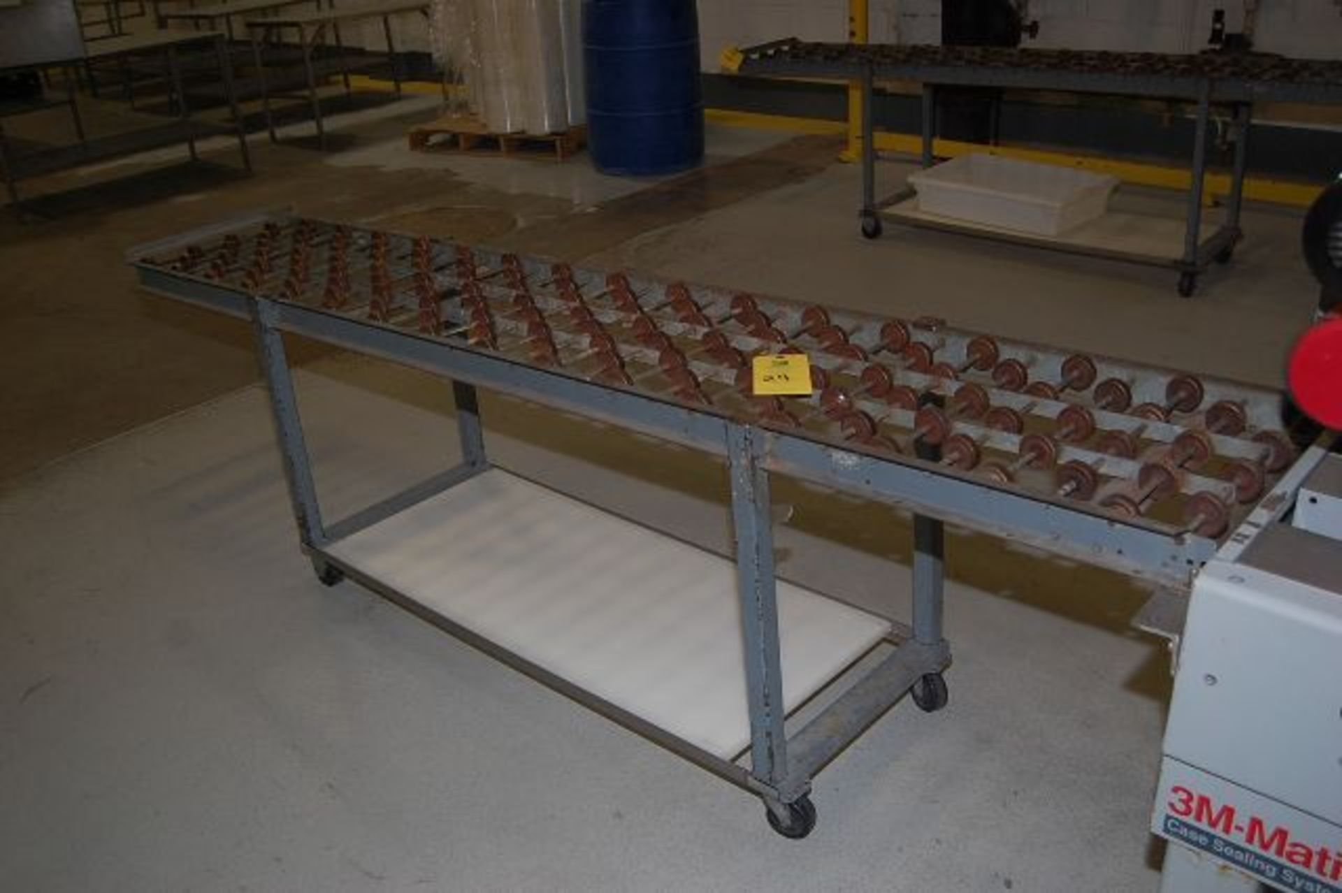 Skate Conveyor, 8 ft. Length, 4-Wheel Base RIGGING FEE: $25