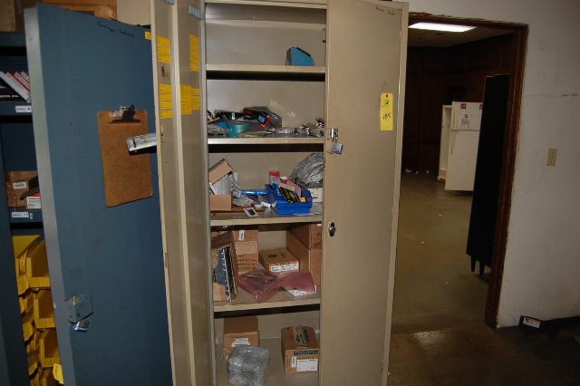 2-Door Storage Cabinet w/ Contents, RIGGING FEE: $100