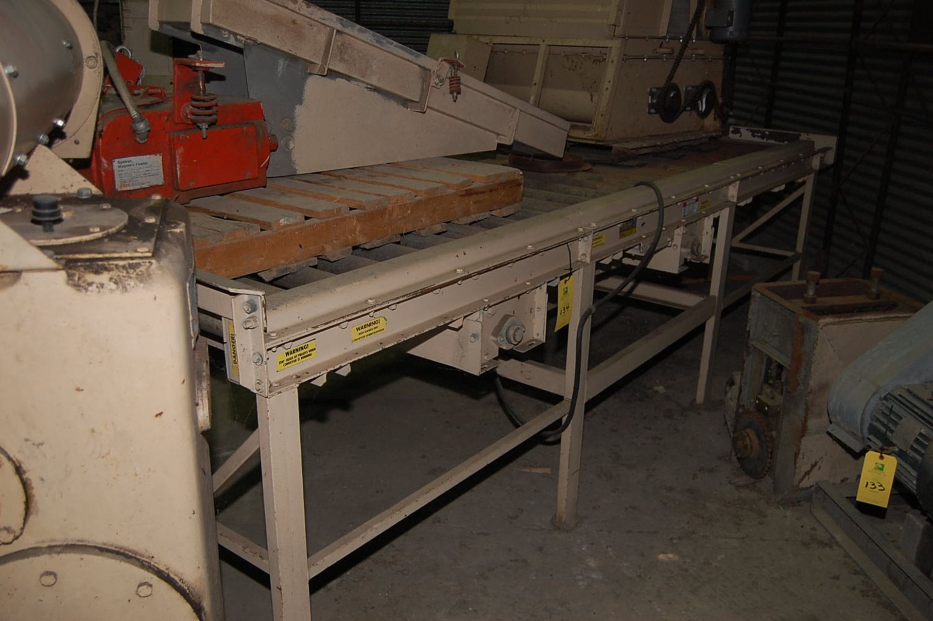 Motorized Roller Conveyor, 12 ft. Length x 52 in. Wide Rollers, 3/4 HP Motor, 230/460 Volt, RIGGING