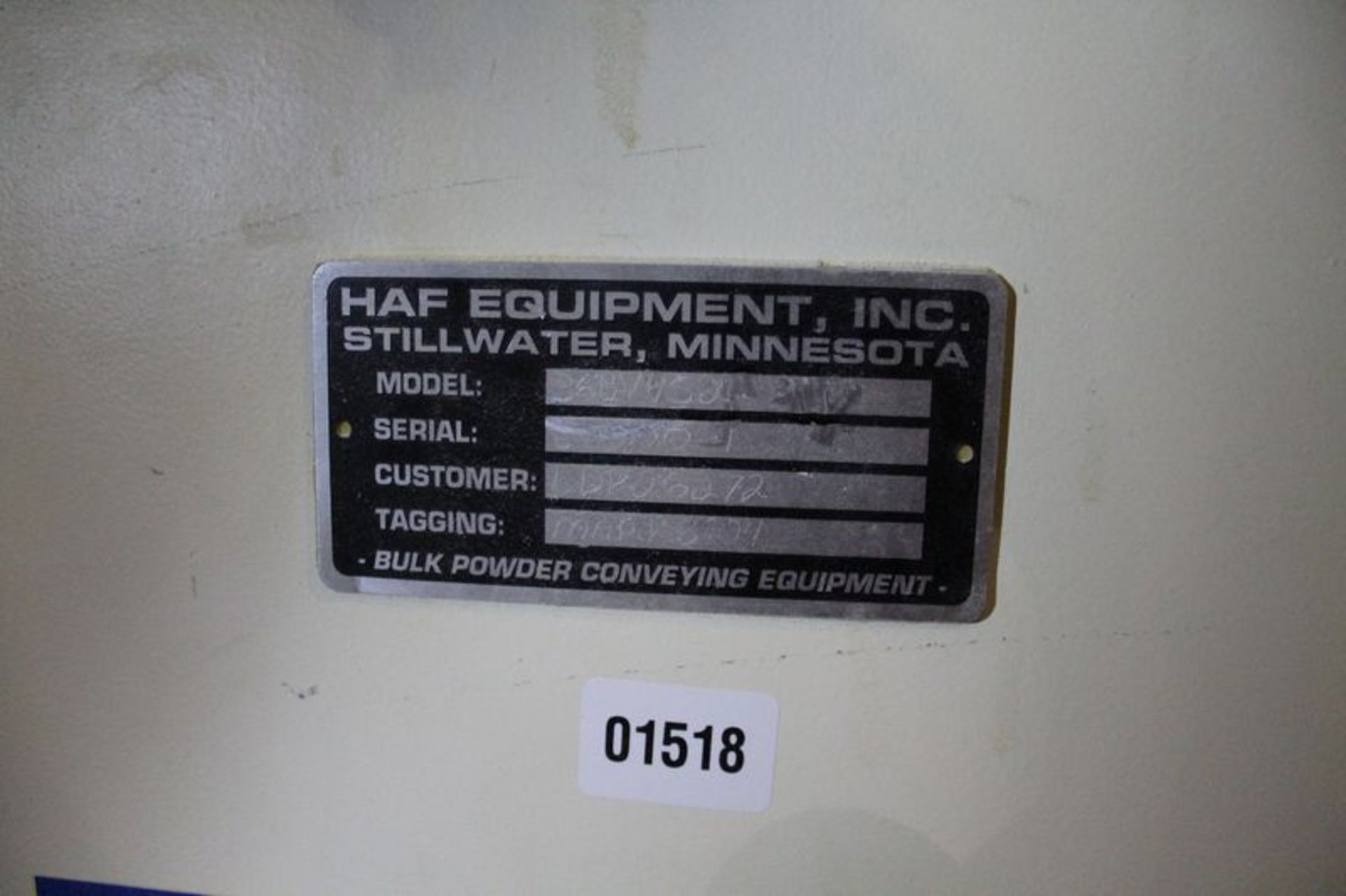 HAF Equipment Dust Collector, M# 36BV4 | (CP1 Fifth Floor) - Image 2 of 2