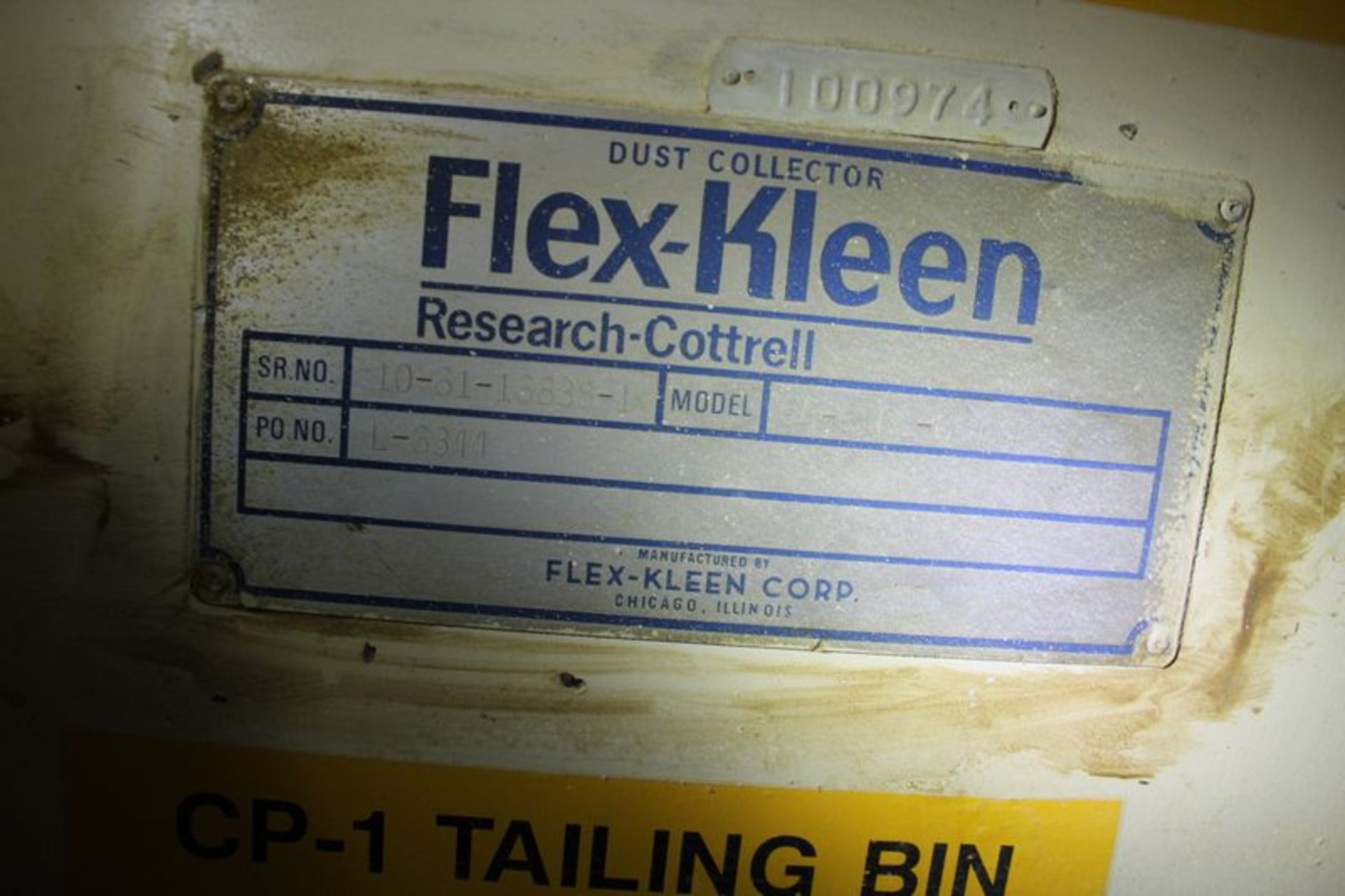 Flex Kleen Dust Collector, W/ Rotary Valve | (CP1 Fifth Floor) - Image 2 of 3