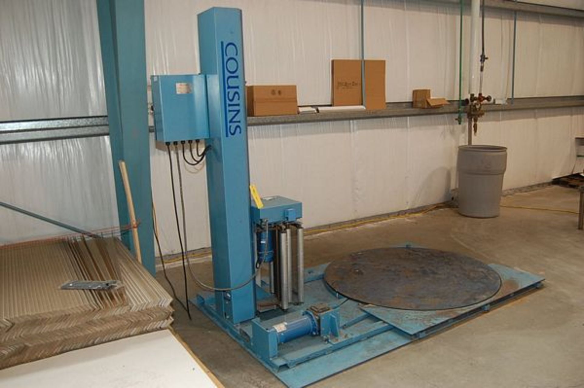 Cousins Model #LP2100 Stretch Wrap Machine, 57 in. Diameter Rotating Table, 115 Volt, S/N 060902- - Image 2 of 2