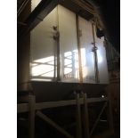 Dual Mild Steel Storage Bin on Weigh Cells