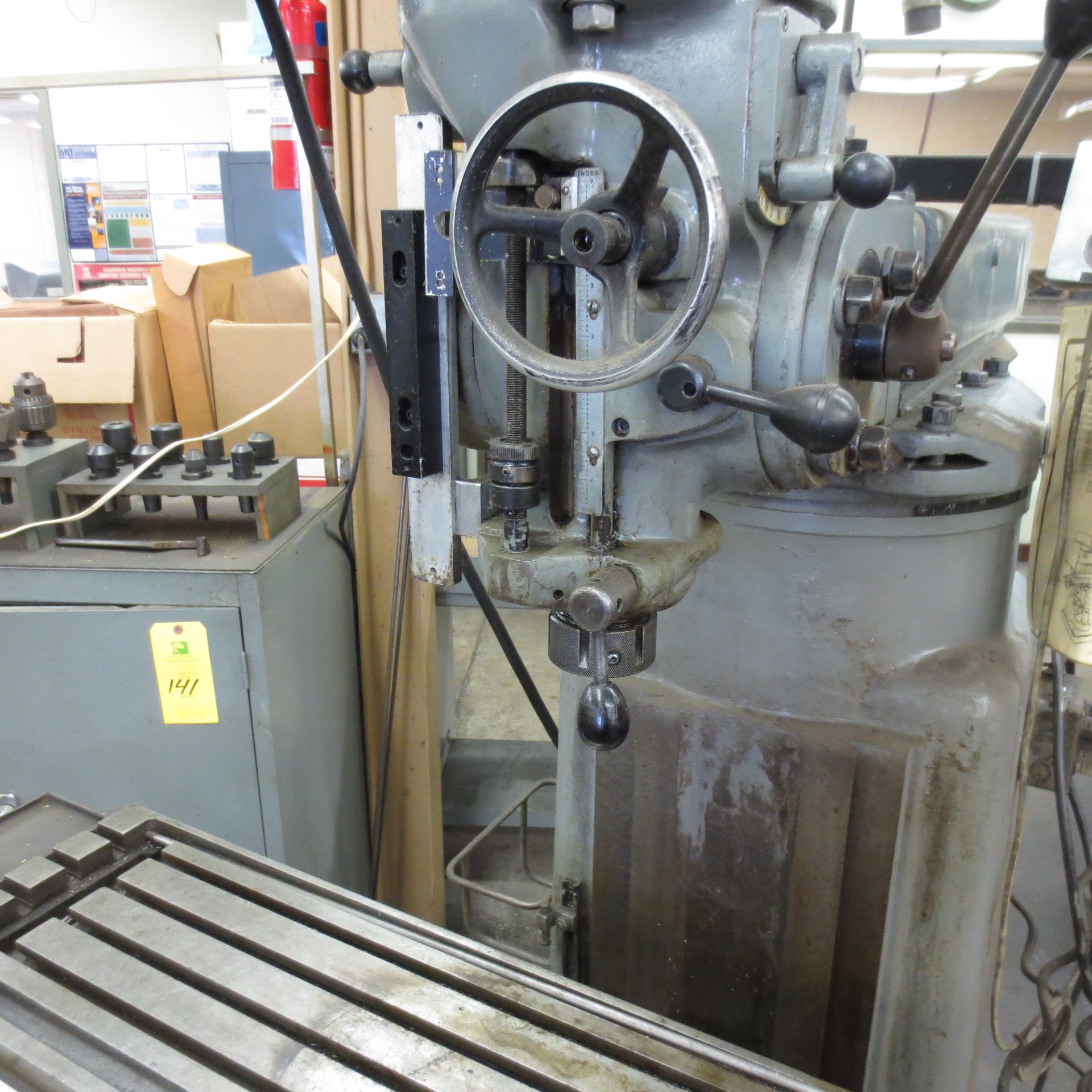 Wells Index Vertical Milling Machine, 50 to 4200 Spindle Speeds, 46" X 12" Table, Table Feed, Acu- - Image 4 of 4