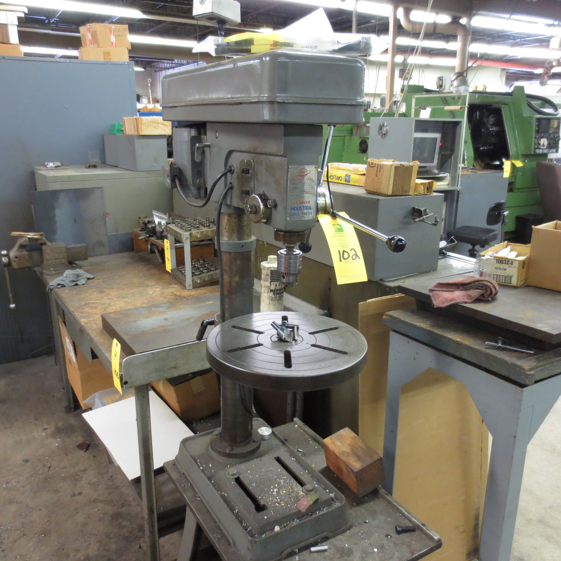 Orbit Machine Drill Press, Model. OR-1758, 12 Speed, 5/8" Check