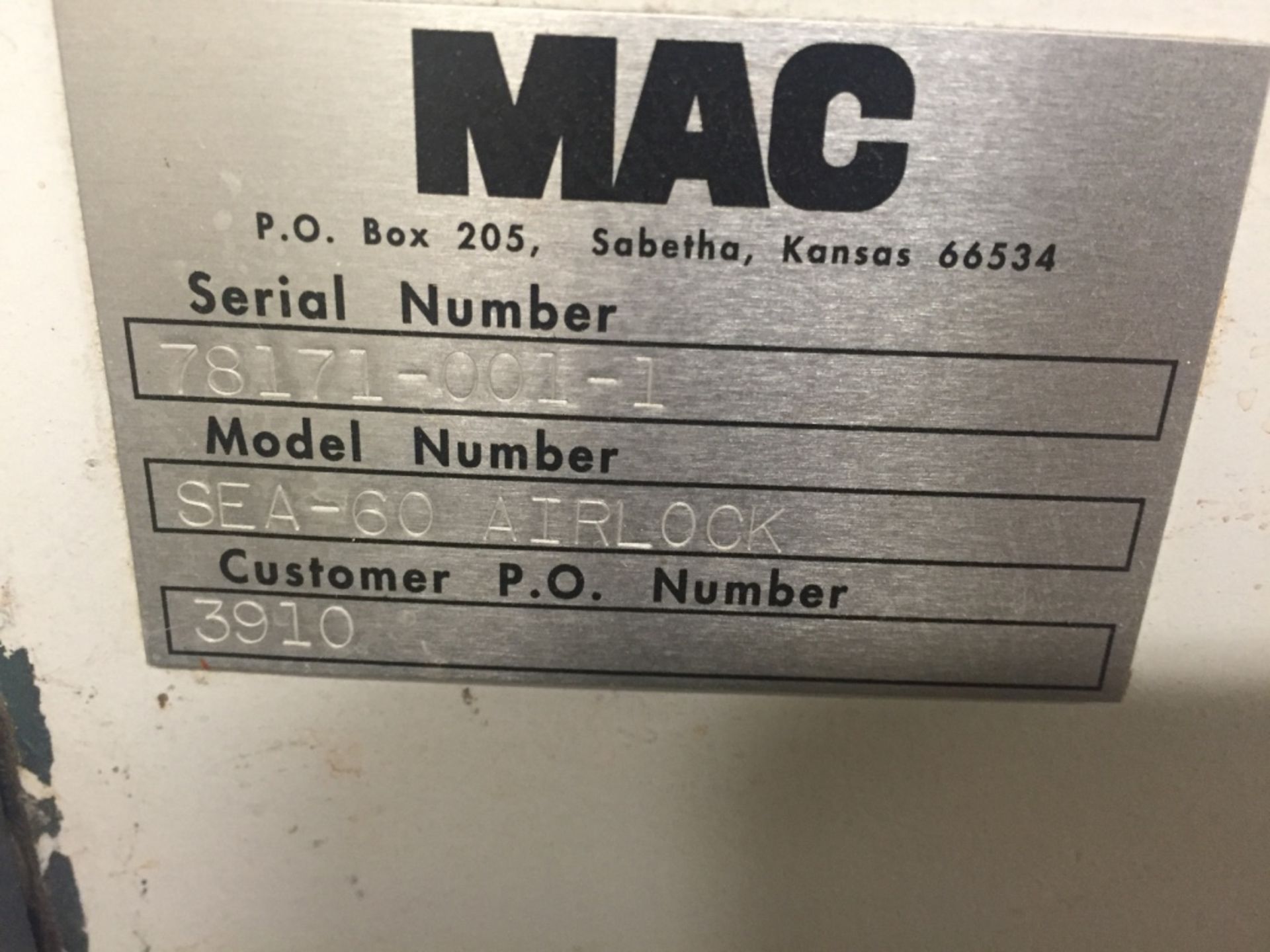 MAC Rotary Valve Model SEA-60 Airlock - Bild 2 aus 2