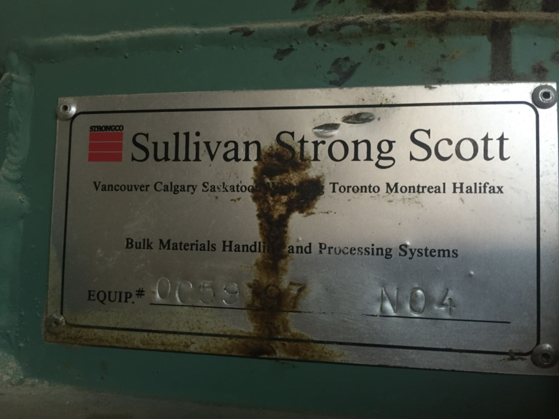 Sullivan Strong Scott Mild Steel Screw Conveyor OC59197 NO4 - Image 2 of 2
