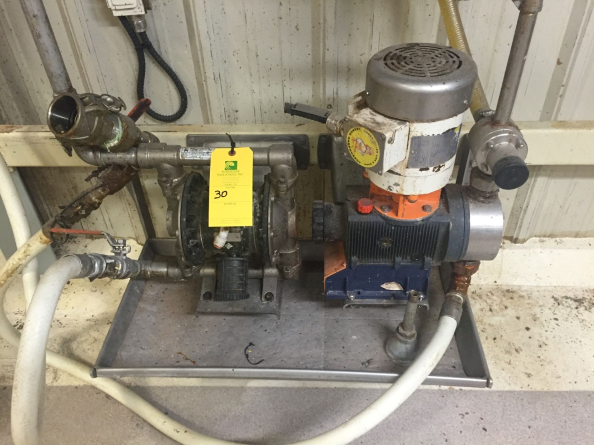 Husky 1040 Double Diaphram Pump and ProMinent Metering Pump