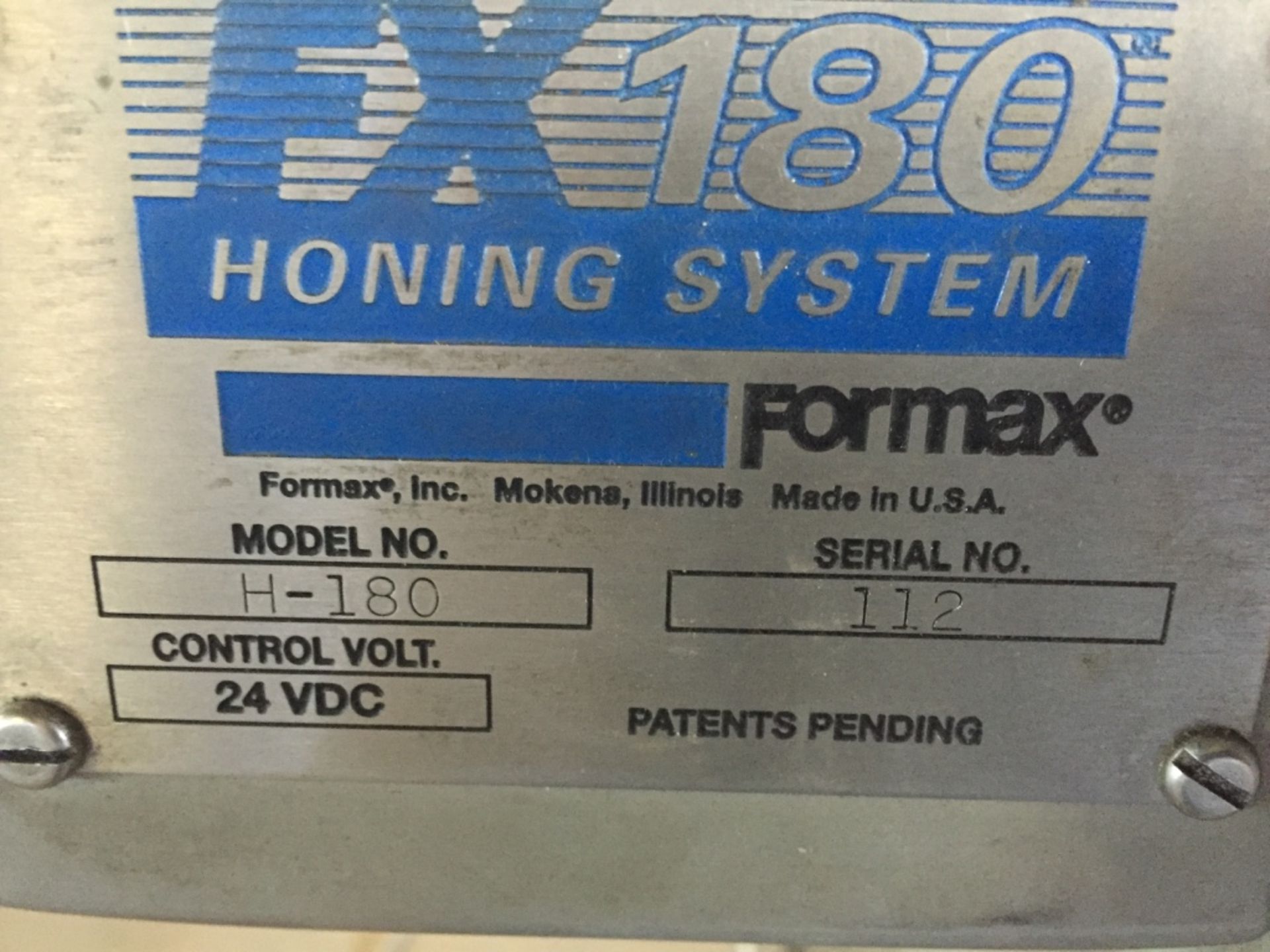 (Located In Madison WI) Formax 180 Honing System Model H-180 S/N 112 - Image 4 of 4