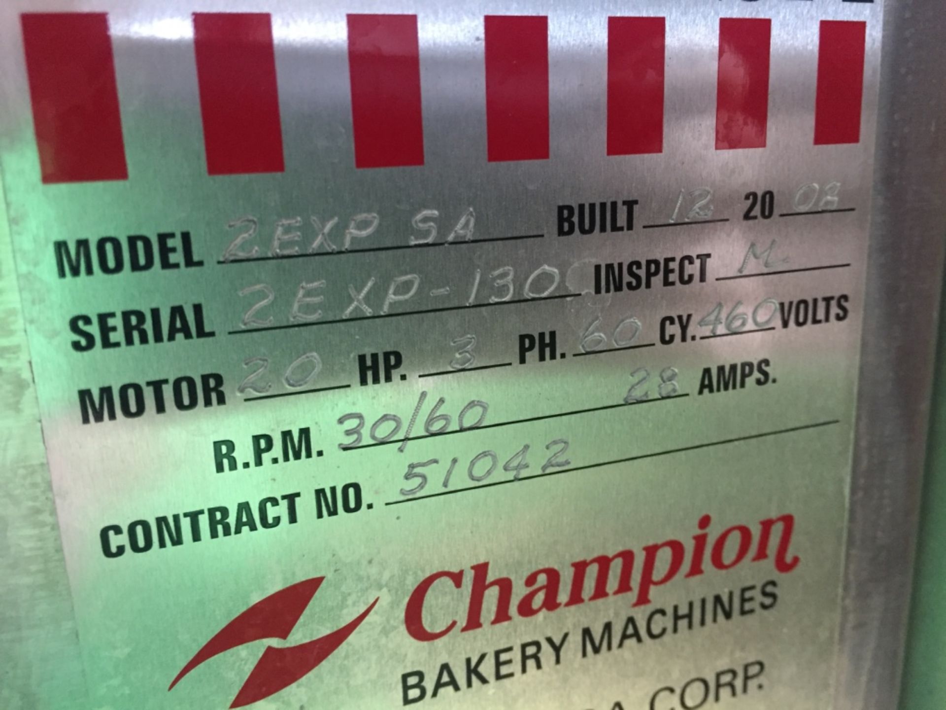 (Located In Madison WI) Champion Bar Mixer Model 2EXP SA S/N 2EXP-130 Year 2008 - Image 4 of 5