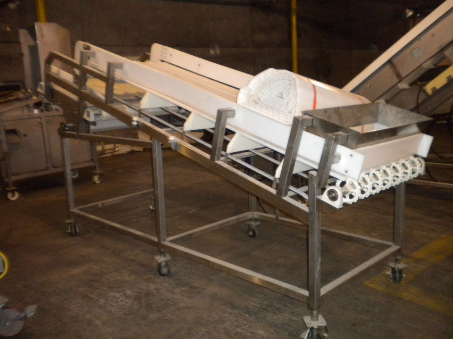 (Located in Cartersville, GA) Like New Conveyor- two separate conveyors used for frozen block. Set u