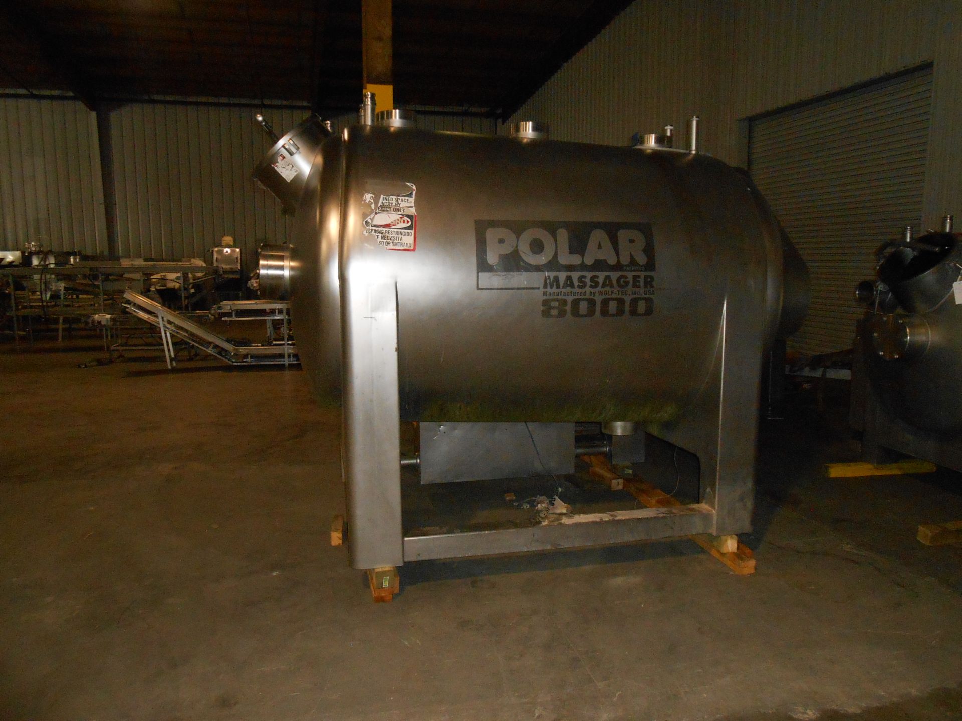 (Located in Cartersville, GA) 2001 8000 lb Polar Masssager Model PM8000 Serial # 931