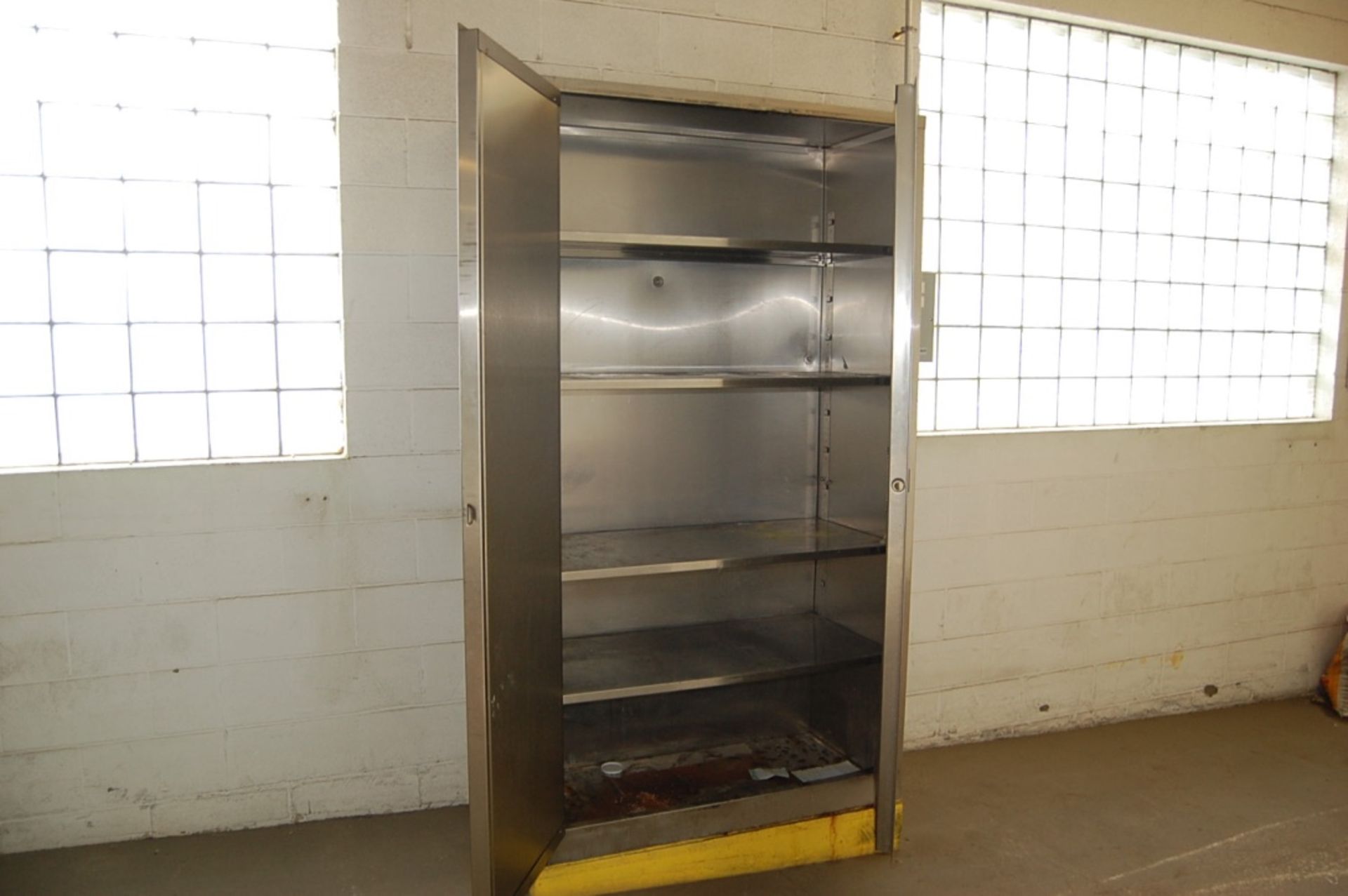 Stainless Steel 2-Door Cabinet, 84 in. Height / 48 in. Wide LOADING FEE: $200 - Image 2 of 2