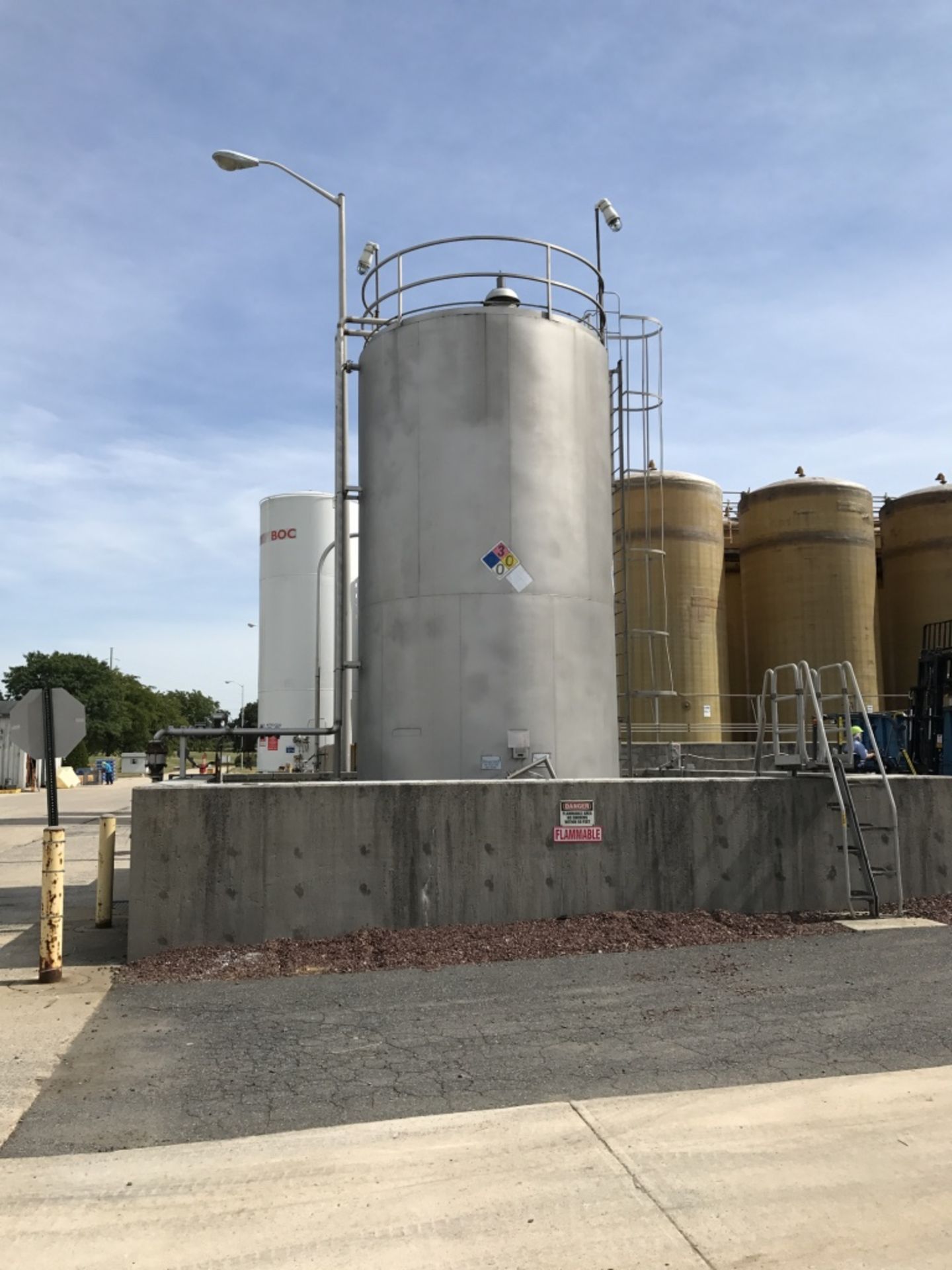 Stainless Alcohol Storage Tank Approximate 20,000 Gallons