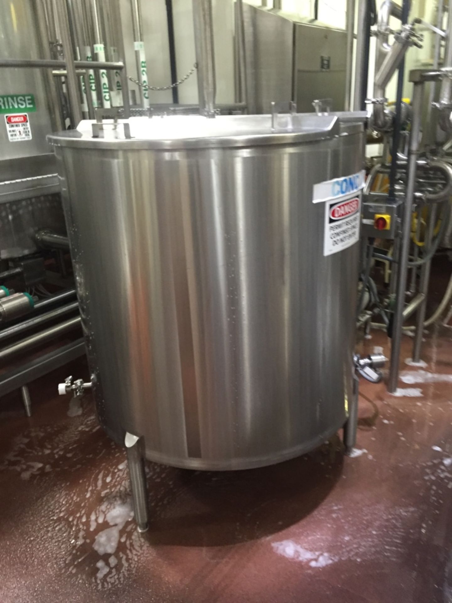 Single Wall Stainless Holding Tank