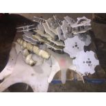 Lot of approximately 20 inedxing wheels, filler plates, and screw indexer