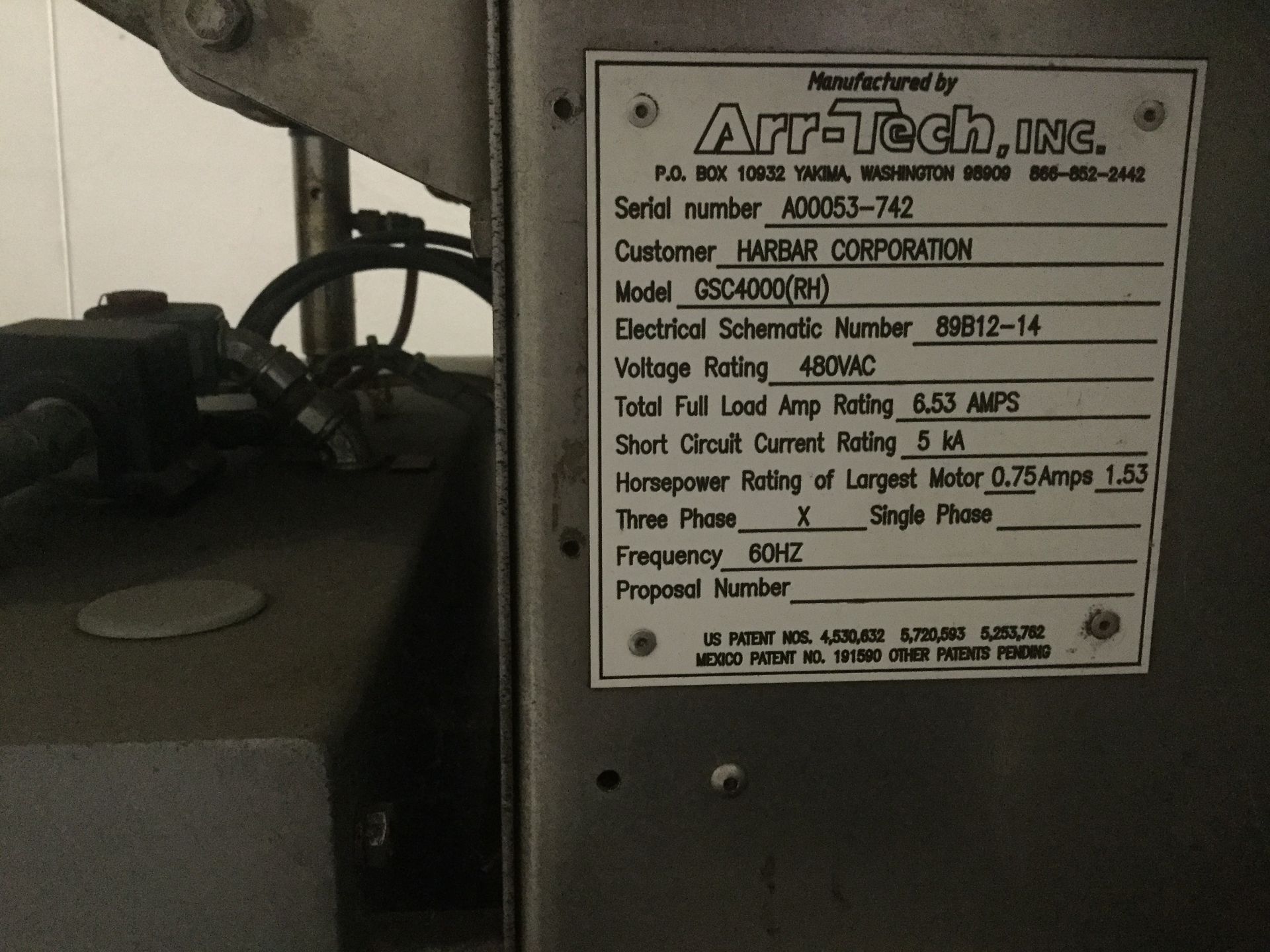 Arr-Tech Counter Stacker Model #GSC4000(RH), Located in: Boston, MA, Rigging Fee $200 - Image 3 of 5