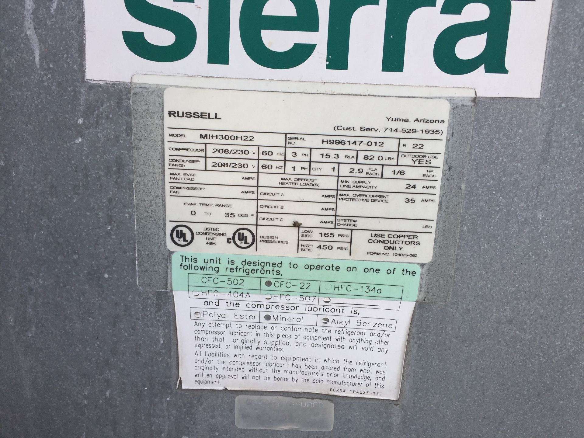 Heat Transfer Product Group Refrigerator Model #UAM4-1100-EP, Located in: St. Mary's, PA - Image 13 of 13