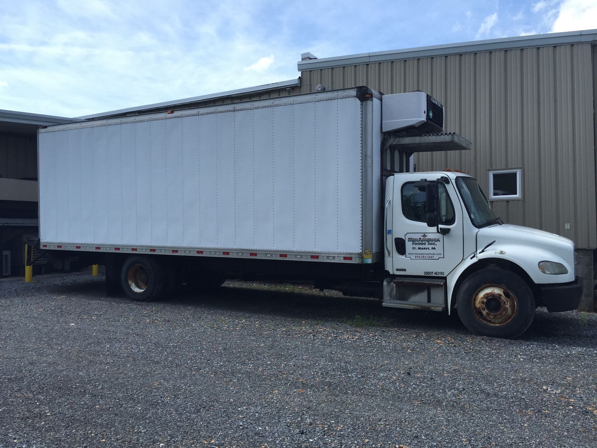 Freightliner Delivery Truck w/ Refrigerated Trailer, VIN 1FVACWDCX6HW49466 Located in St. Mary's, PA