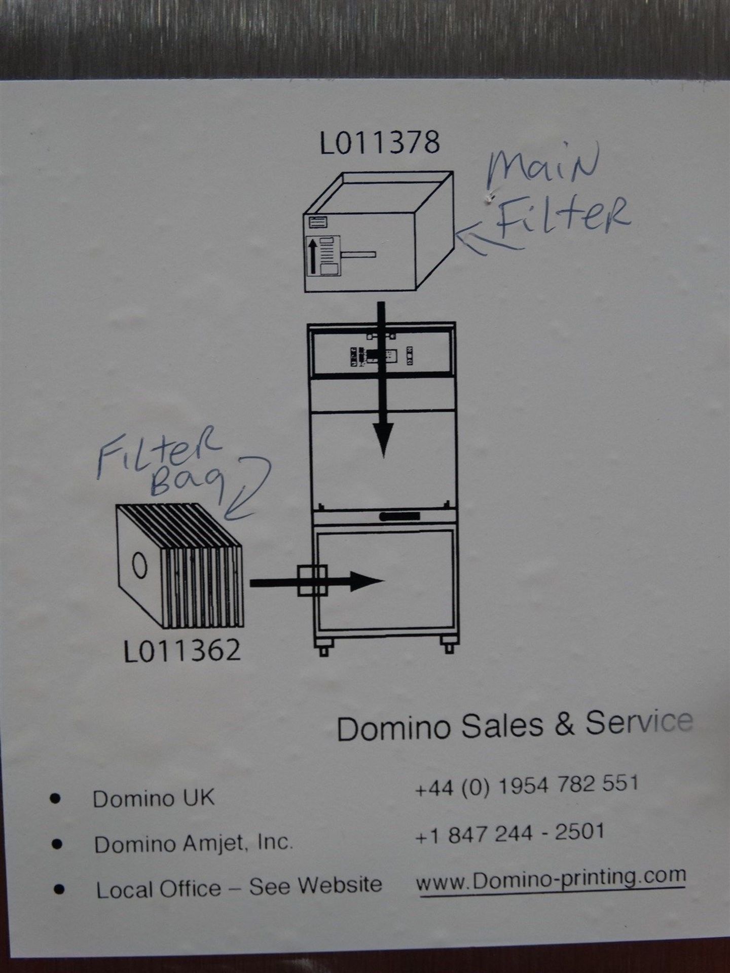 Domino DPX 1000 Extraction System Part No.L012930 (Rigging Fee - $95) - Image 4 of 12