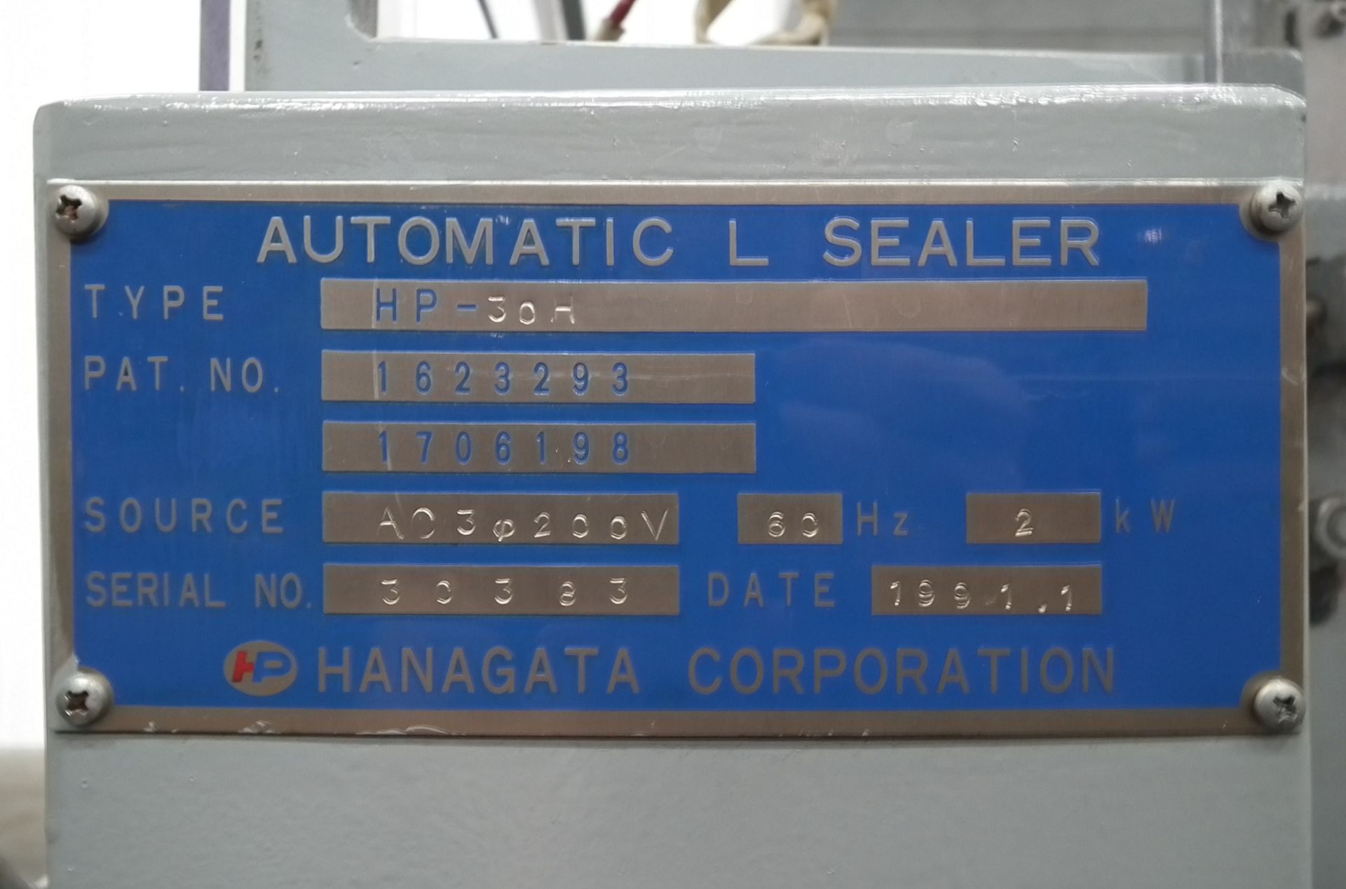 Hanagata HP-30-H Automatic L-Bar Shrink Sealer (Rigging Fee - $170) - Image 10 of 14