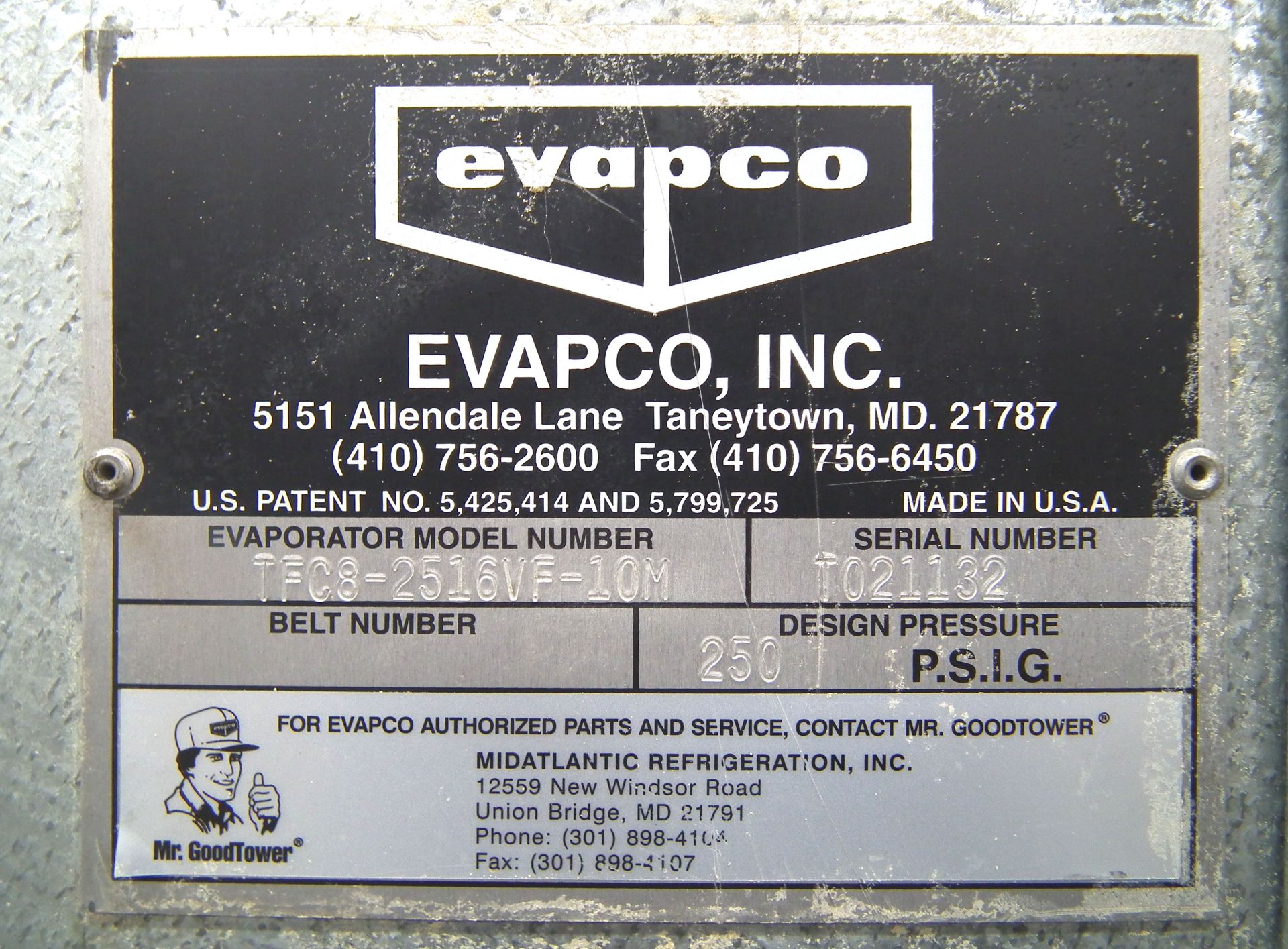Evapco TFC8 Galvanized Steel Steel Coil Evaporator (Rigging Fee - $995) - Image 8 of 8