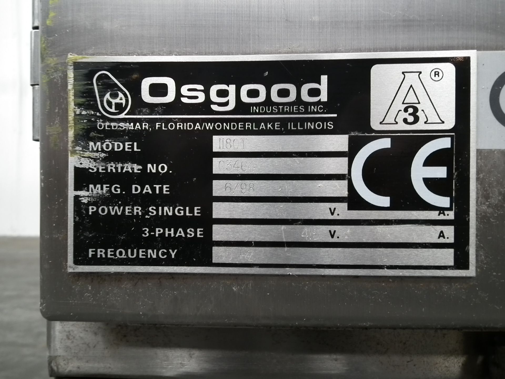 Osgood Hinged Lid Filler Filling Tin Mints 1180T (Rigging Fee - $525) - Image 40 of 58