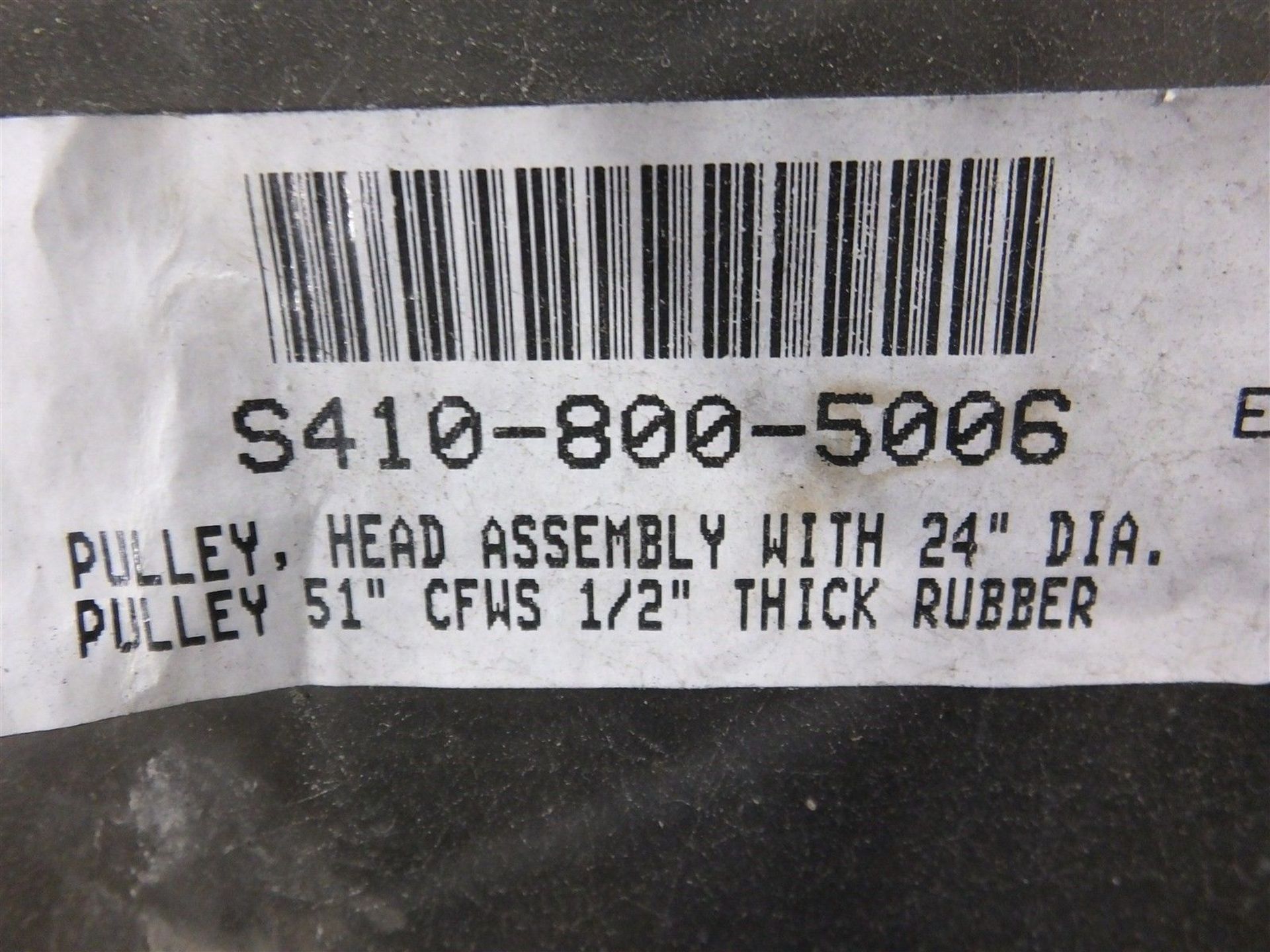 Conveyor Pulley 24 in Dia X 51 in, CFWS 1/2 in Thick Rubber (Rigging Fee - $95) - Image 6 of 7