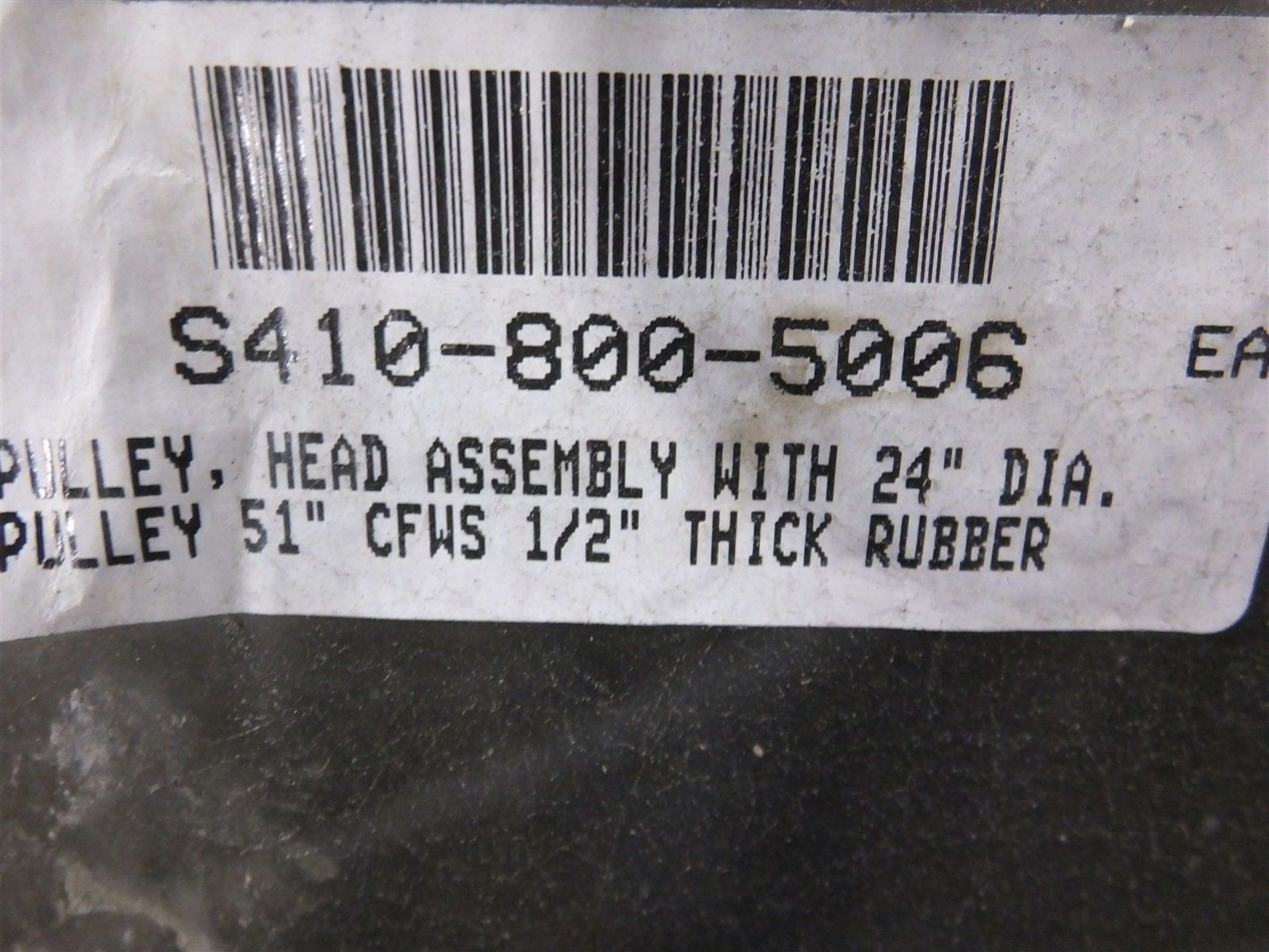 Conveyor Pulley 24 in Dia X 51 in, CFWS 1/2 in Thick Rubber (Rigging Fee - $95) - Image 5 of 7