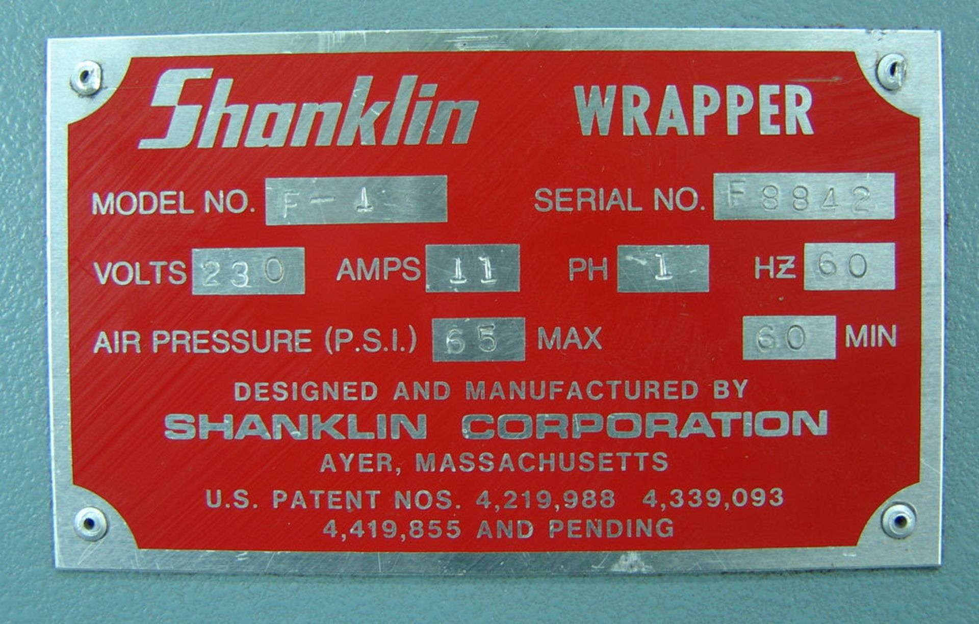 Shanklin F-1 Side Sealer Shrink Wrapper (Rigging Fee - $295) - Image 25 of 28