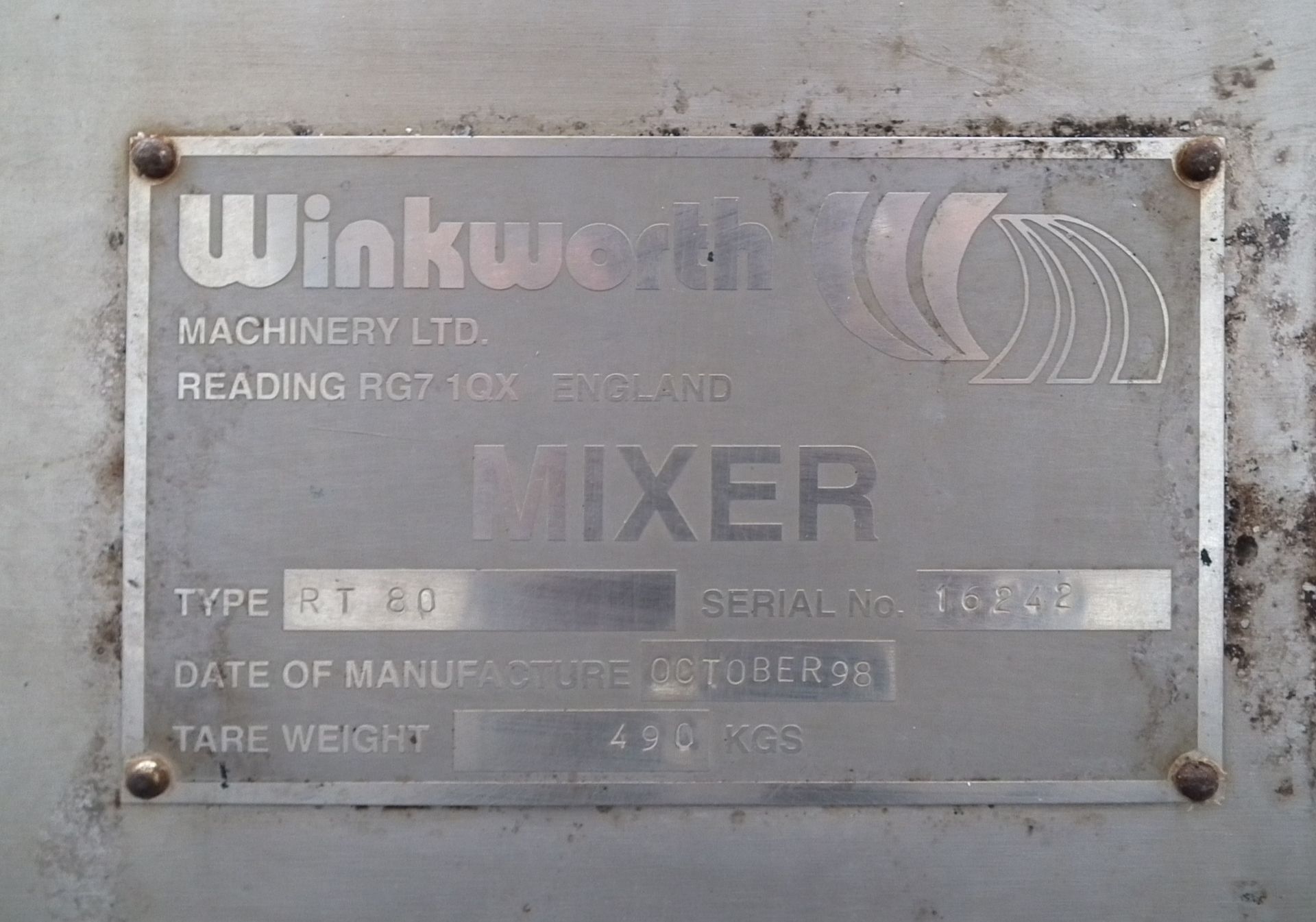 Winkworth Continuous Paddle Mixer Model RT 80 (Rigging Fee - $195) - Image 8 of 18