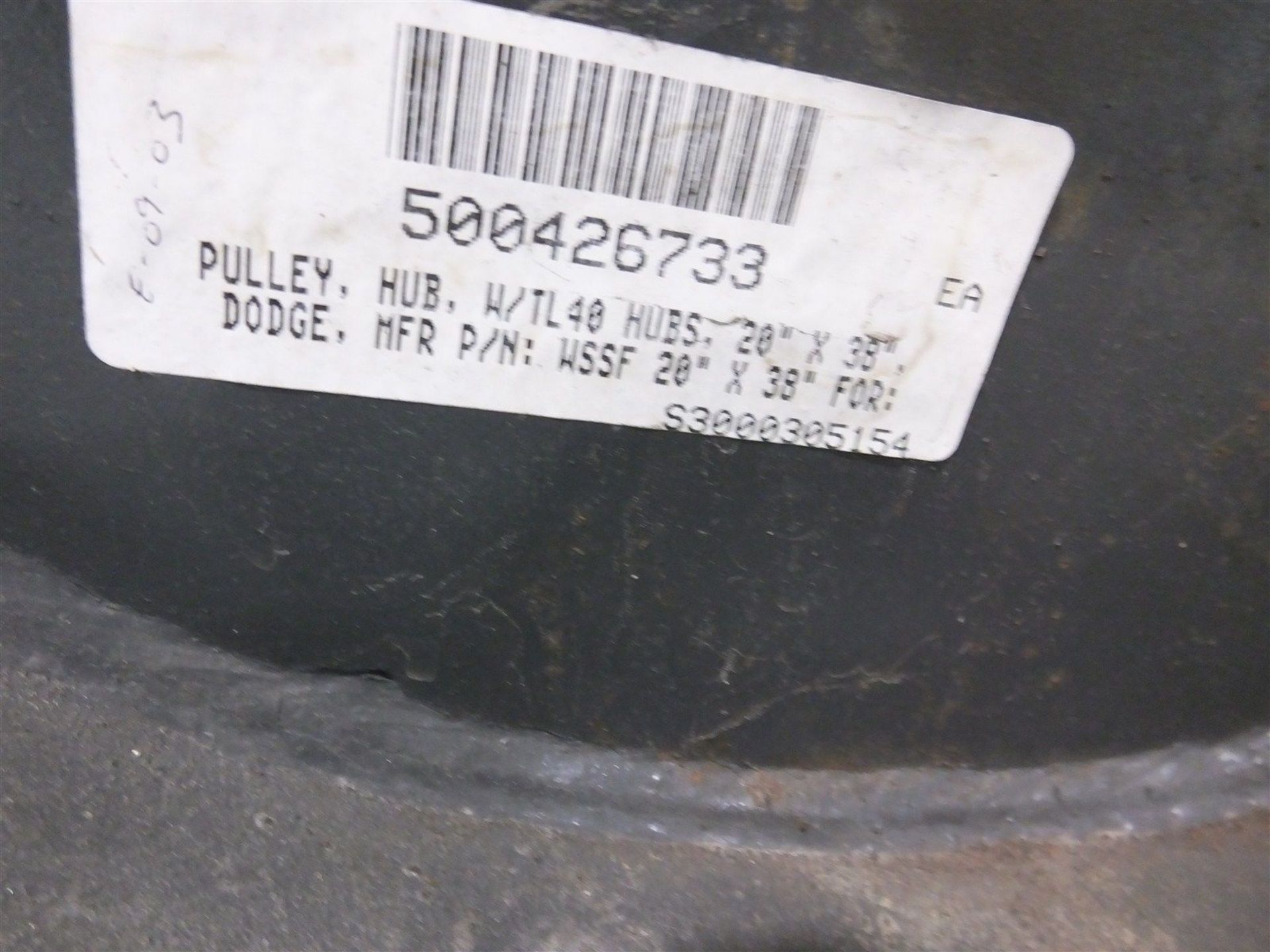 Dodge Pulley WSSF 20 in X 38 in Hub W/TL40 (Rigging Fee - $95) - Image 3 of 5