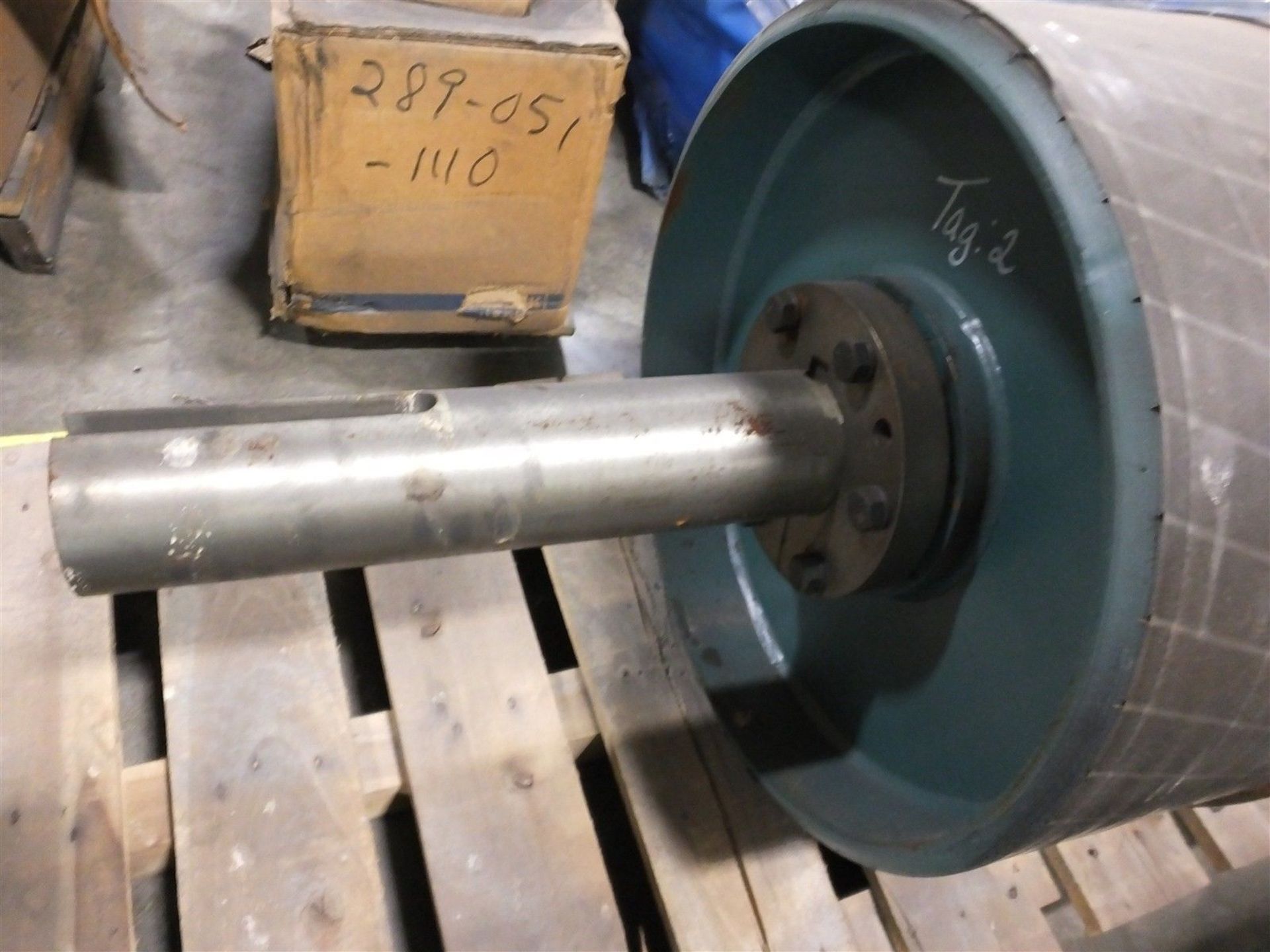 Conveyor Pulley 24 in Dia X 51 in, CFWS 1/2 in Thick Rubber (Rigging Fee - $95) - Image 2 of 7