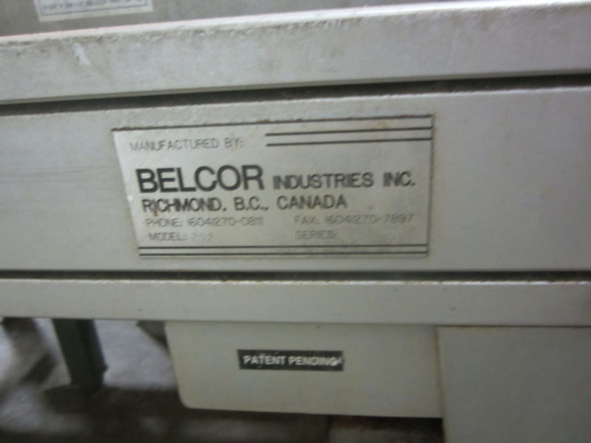 (Located in Decatur, IL) Belcor Taper Model BEL252 - Image 2 of 3