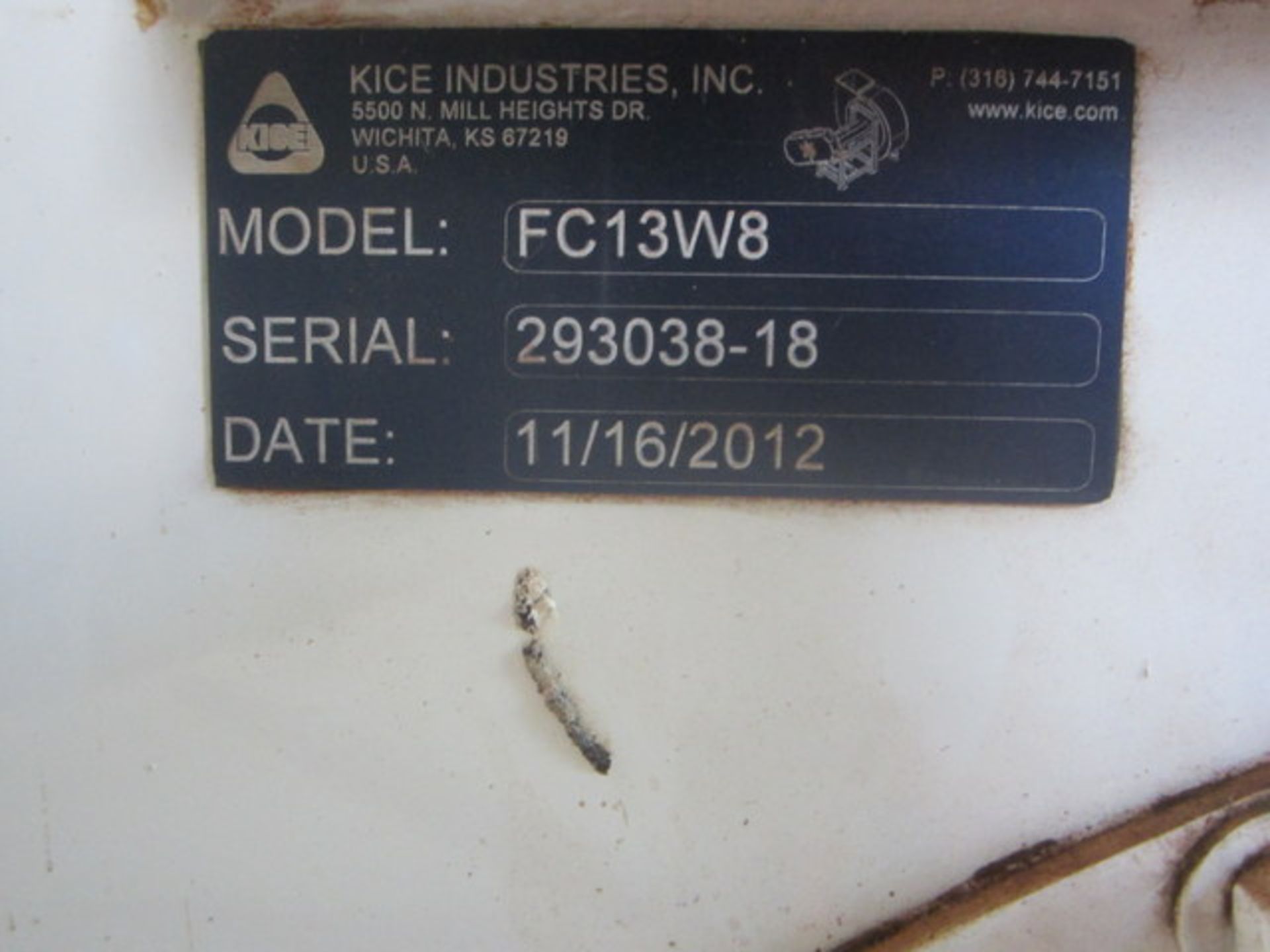 (Located in Lebanon, NJ) Kice Model #FC13W8 Air System - Image 3 of 3