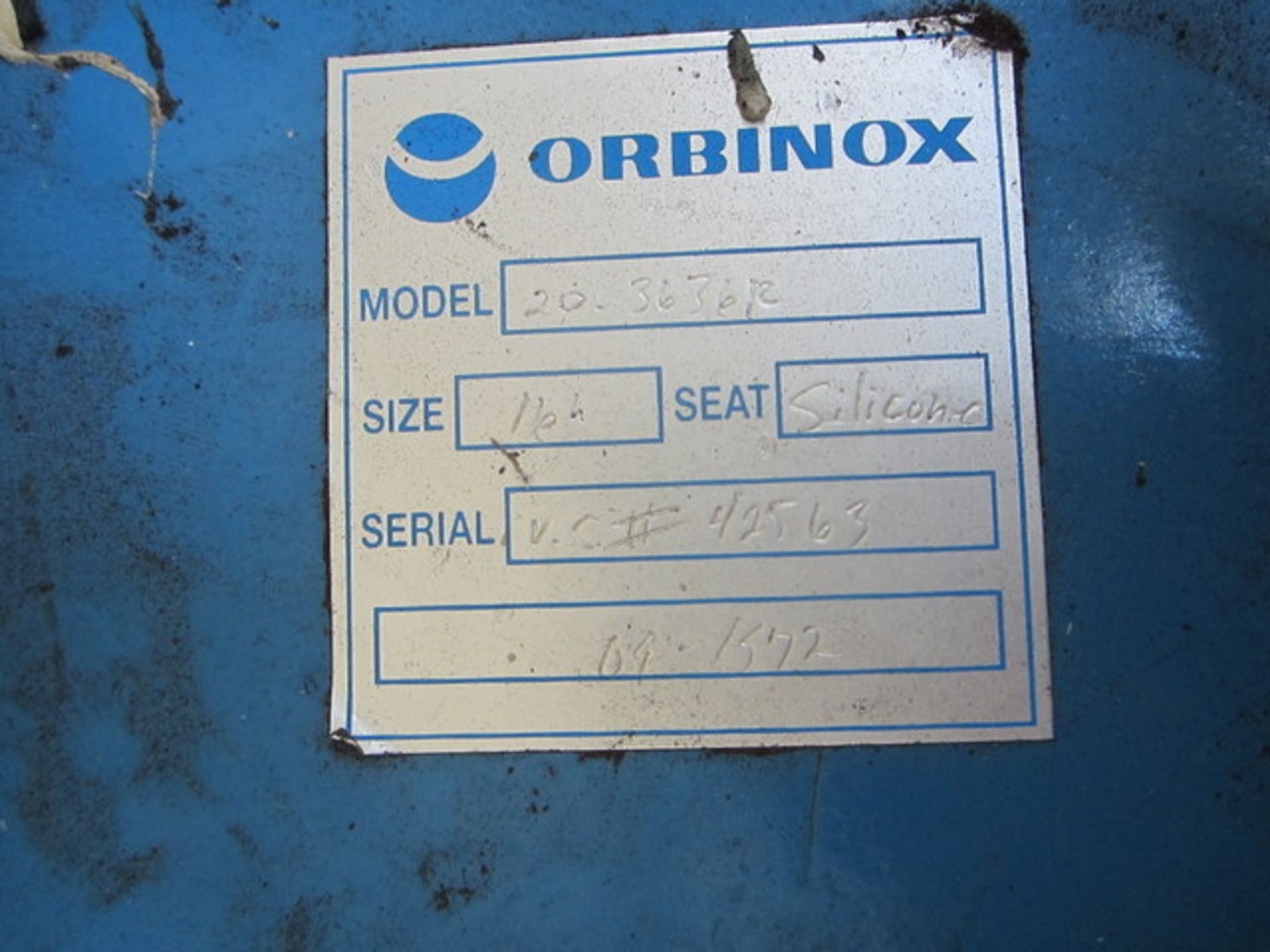 (Located in Lebanon, NJ) Orbinox Gate Valve, Model #20-3636R, Size 16 - Image 3 of 3