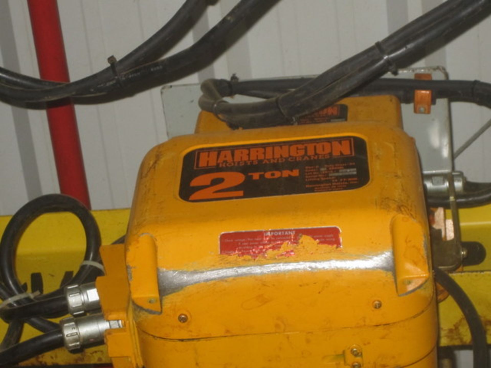 (Located in Decatur, IL) Harrington 2 ton Crane with Controls - Image 2 of 2