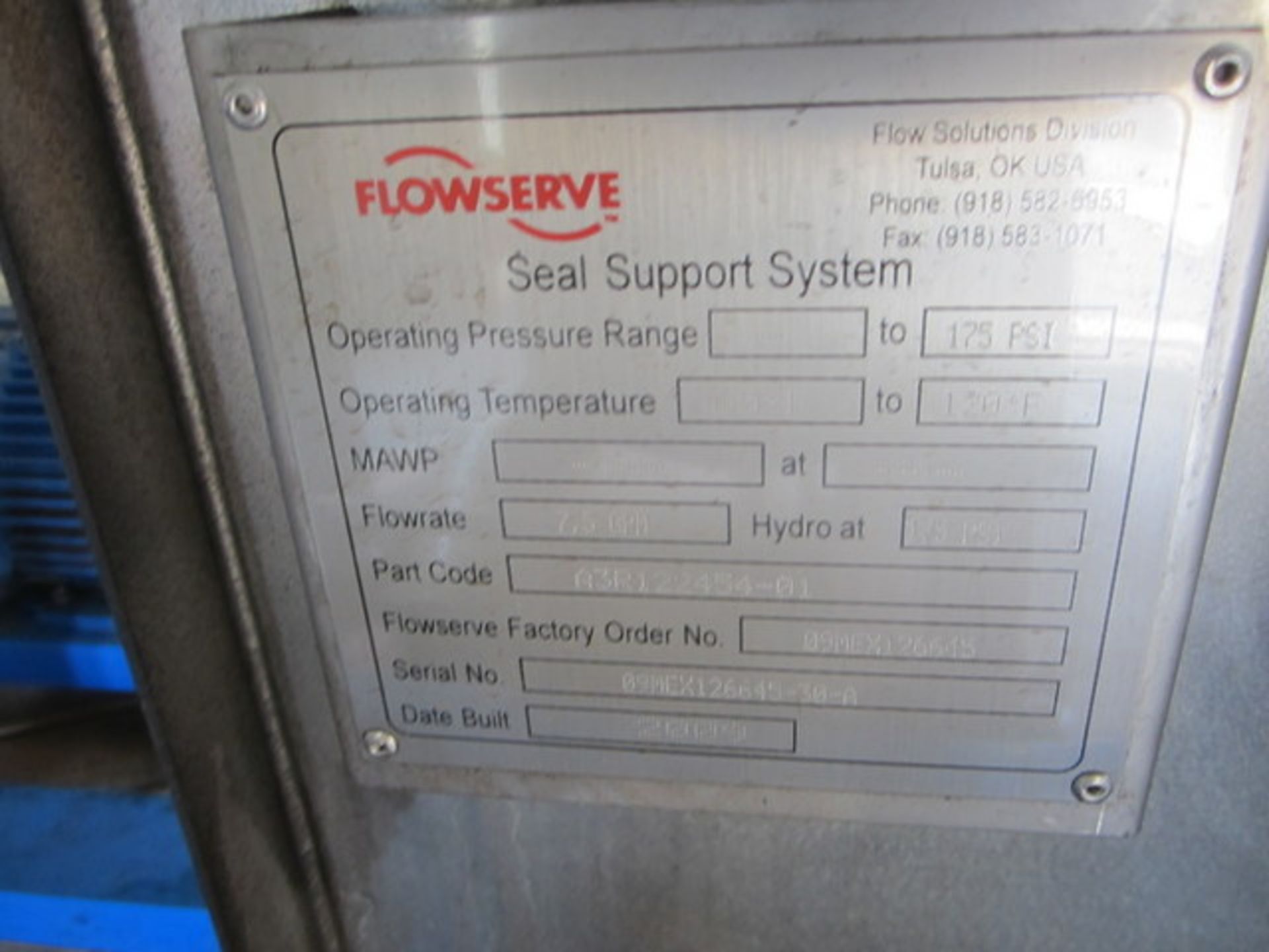 (Located in Lebanon, NJ) Flowserve Filter System, Rated 175 PSI, Assorted Gages - Image 3 of 3