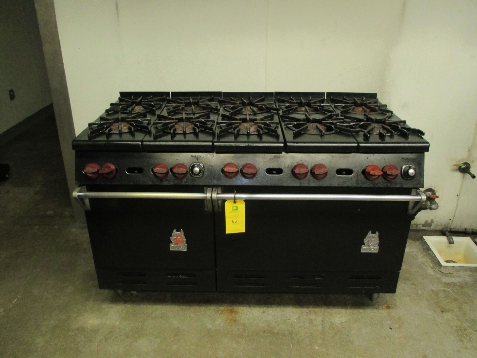 Wolf Gas Stove, 10 Burner, RIGGING FEES $150
