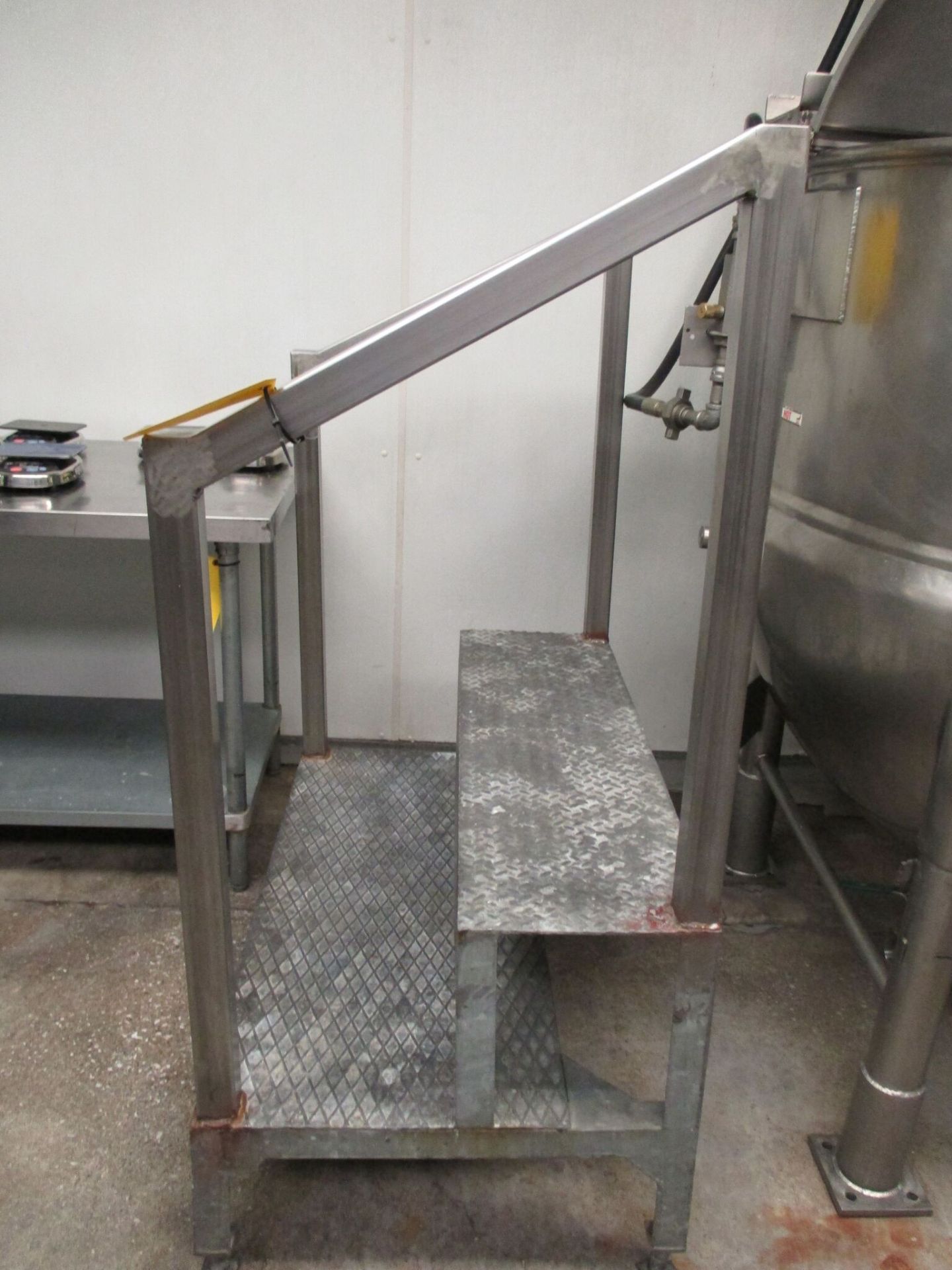 Stairs, Stainless Steel, 2 steps, no wheels., RIGGING FEES $25 - Image 2 of 2