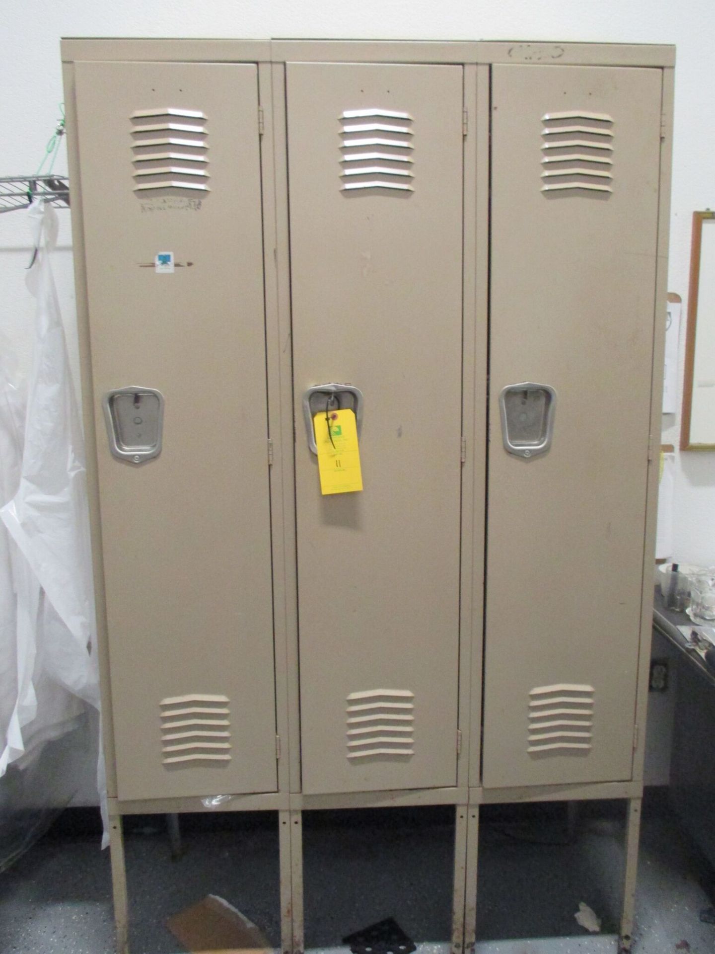 Vertical Locker, 3 doors, RIGGING FEE $25