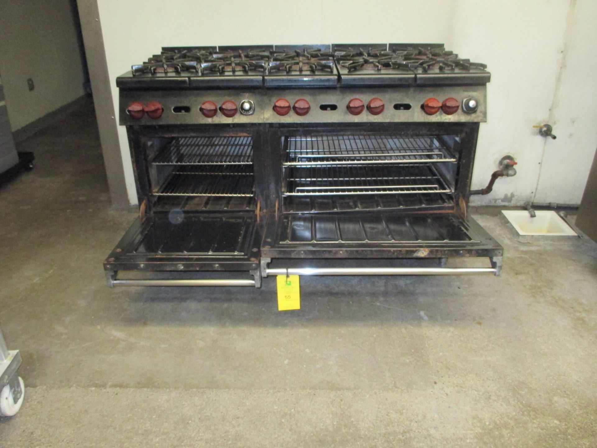 Wolf Gas Stove, 10 Burner, RIGGING FEES $150 - Image 2 of 2